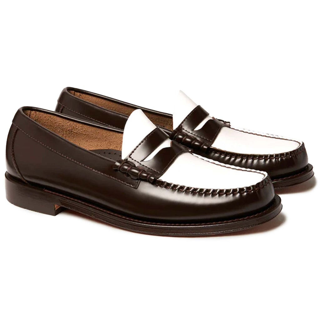 G.H. Bass Weejun Larson Penny Loafers - Brown/White