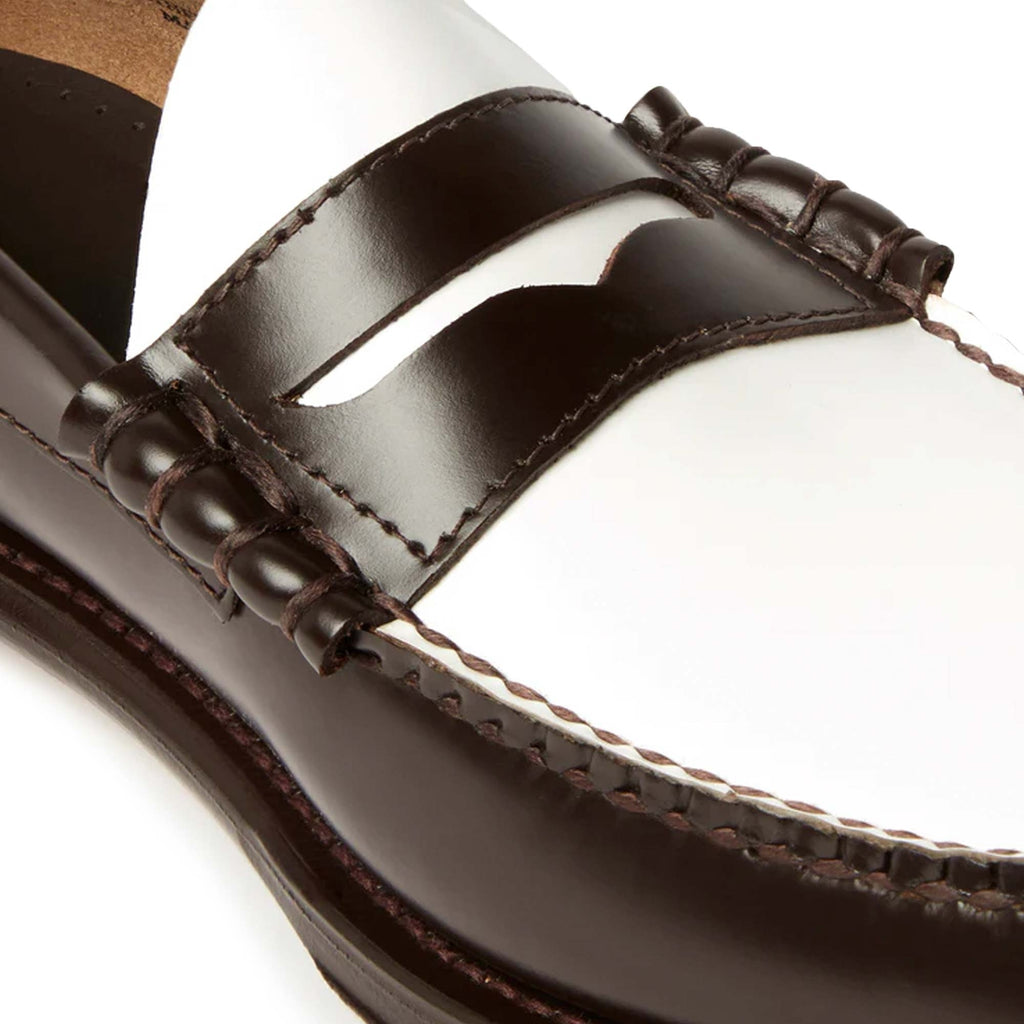 G.H. Bass Weejun Larson Penny Loafers - Brown/White