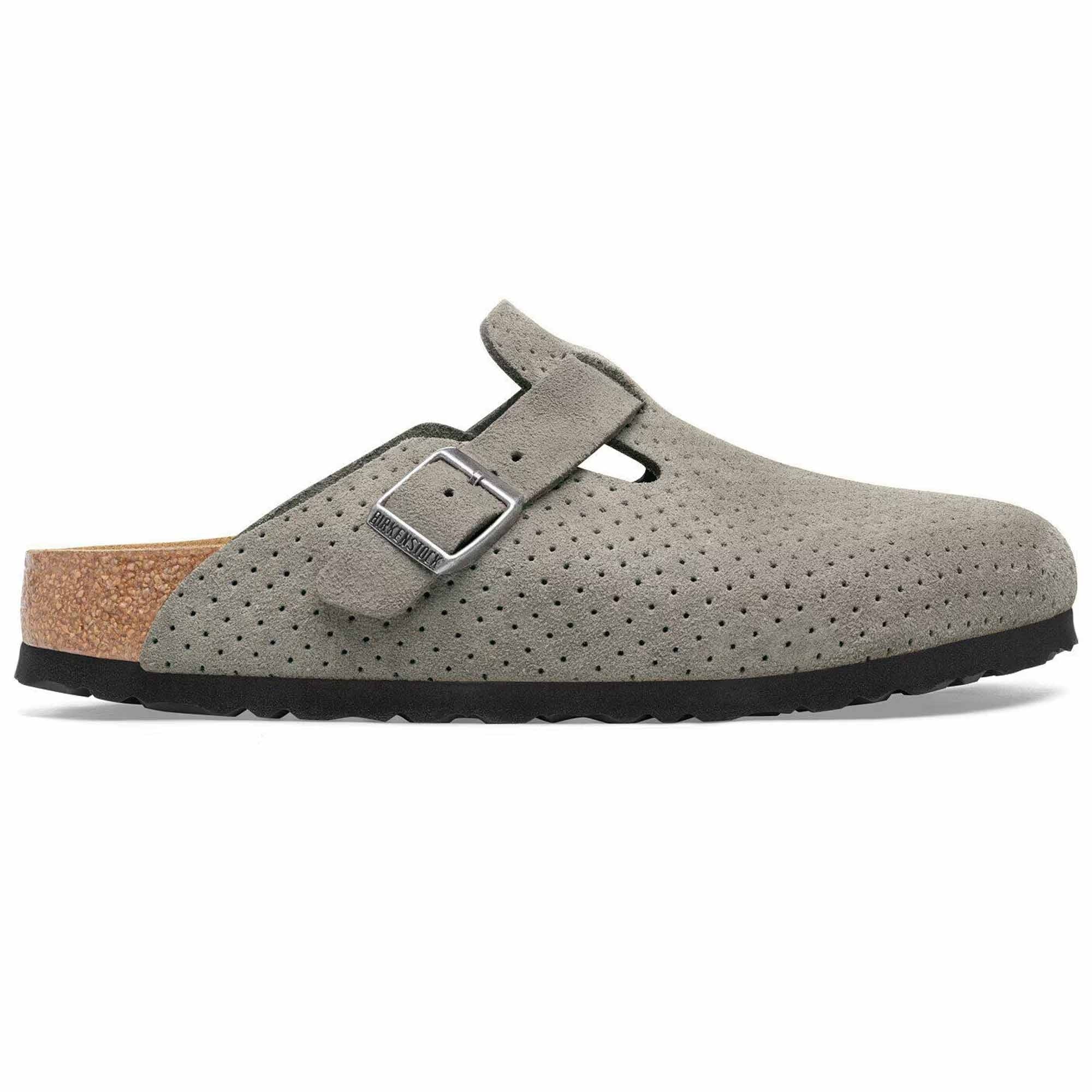 Birkenstock Womens Boston BS - Stone