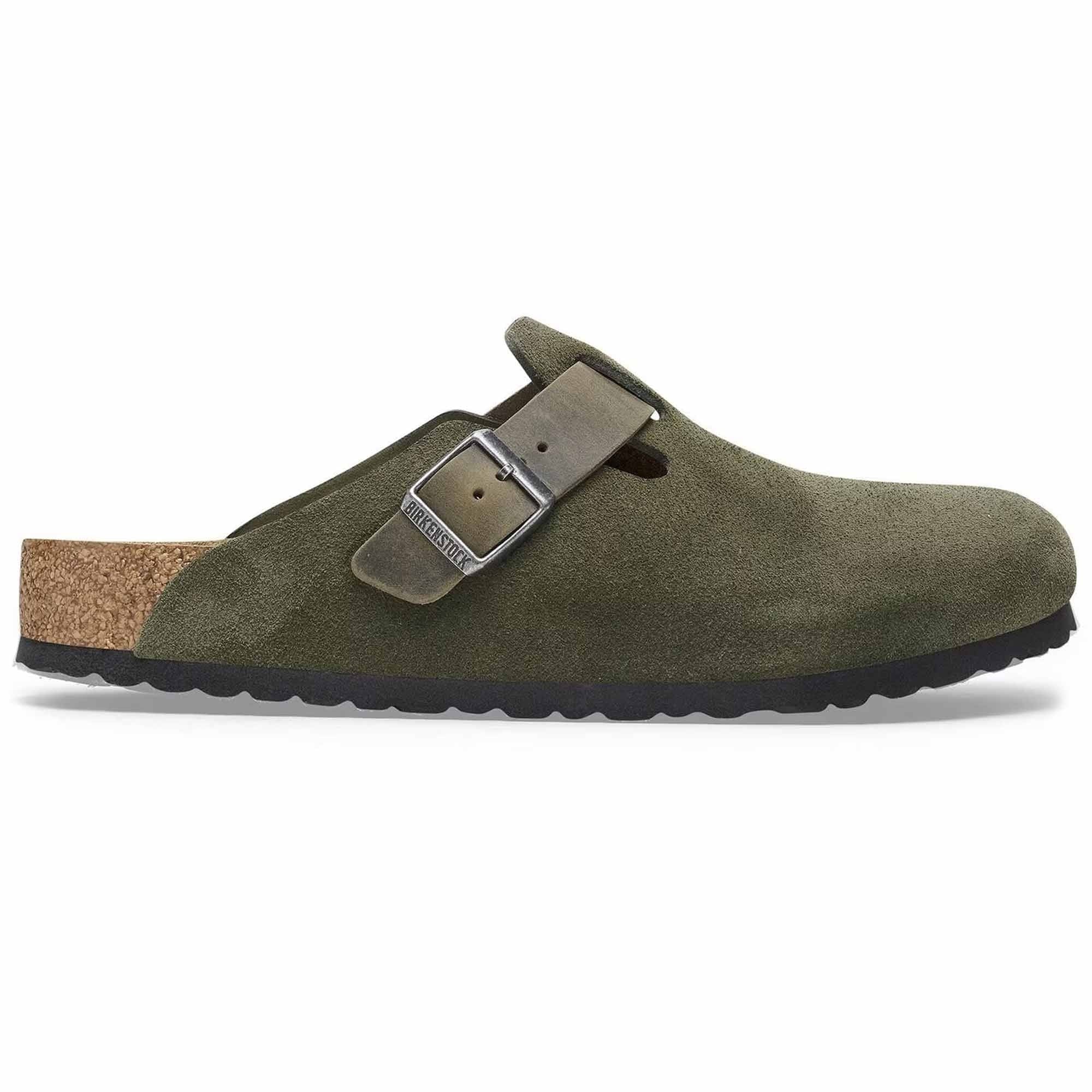 Birkenstock Boston Mixed Leather - Thyme