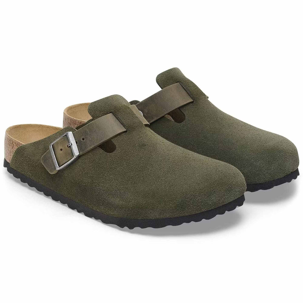 Birkenstock Boston Mixed Leather - Thyme