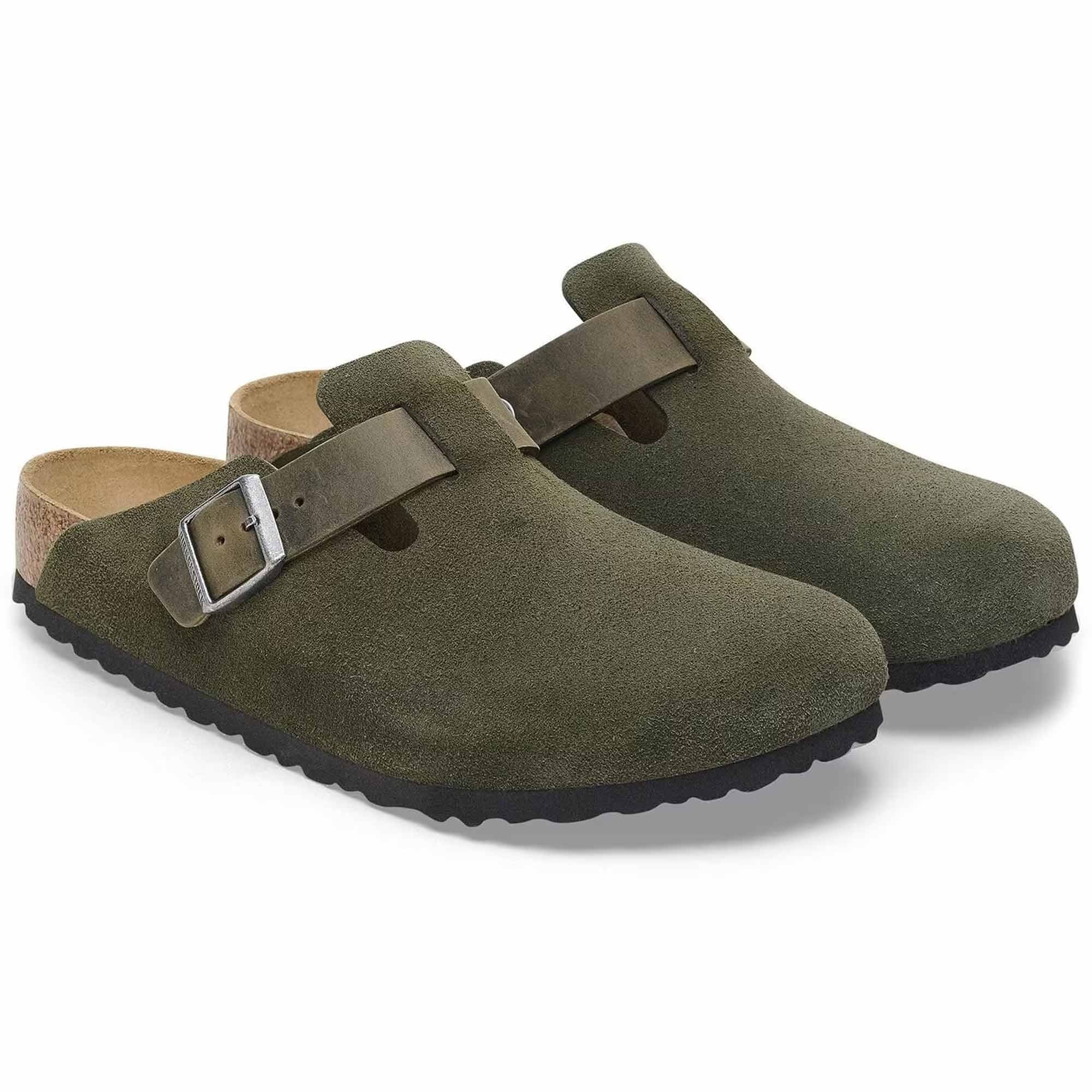 Birkenstock Boston Mixed Leather - Thyme