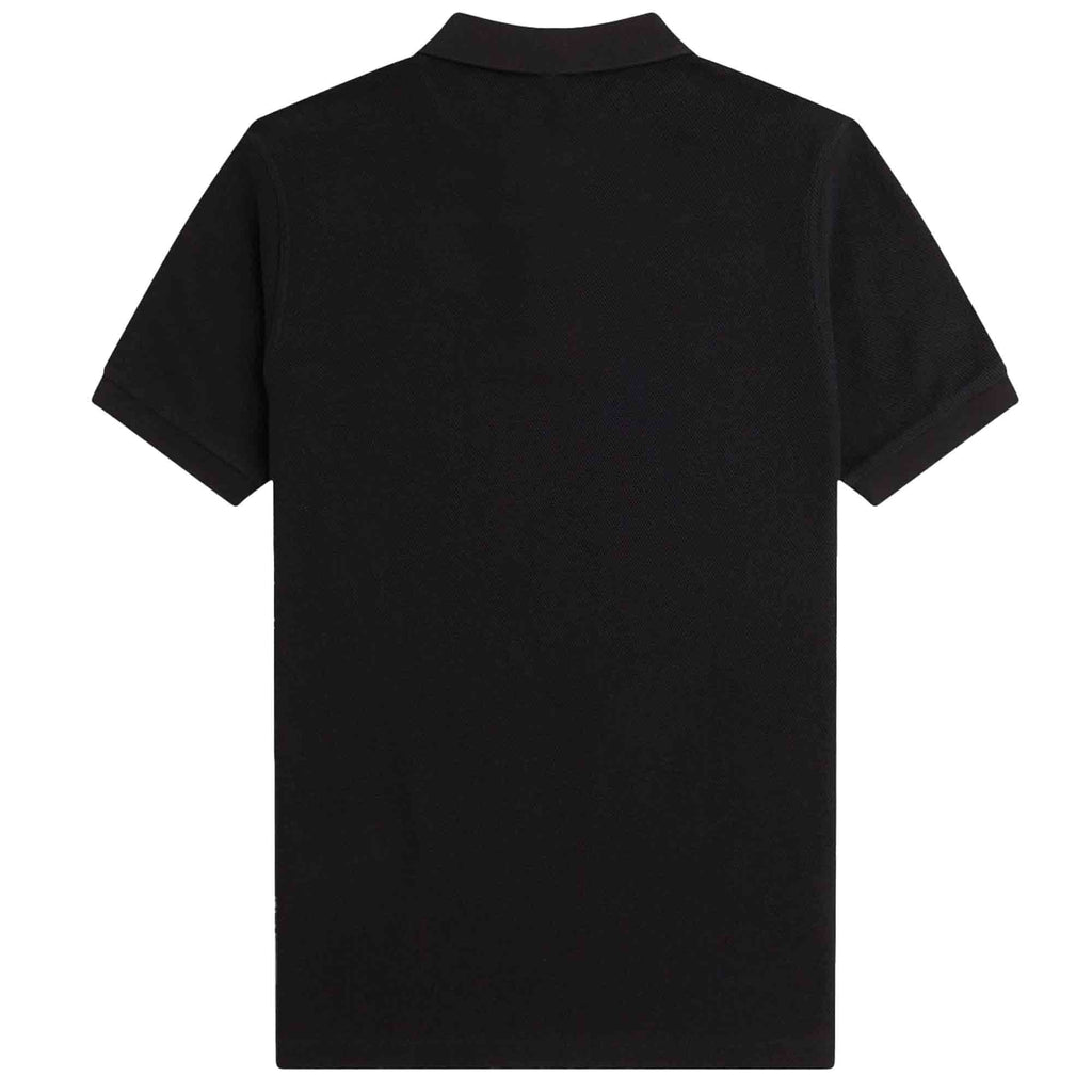 Fred Perry Striped Polo Shirt - Black