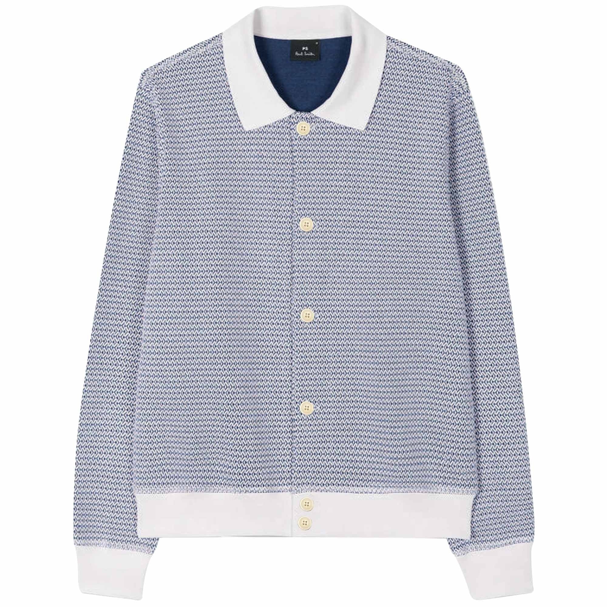 Paul Smith Cotton-Blend Jersey Cardigan - Navy