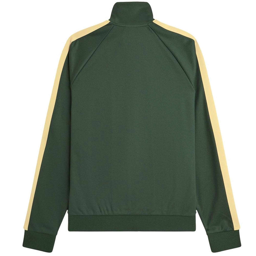 Fred Perry Two Colour Tape Track Jacket - Court Green