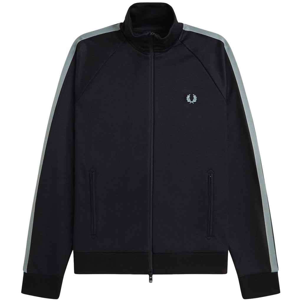 Fred Perry Two Colour Tape Track Jacket - Black