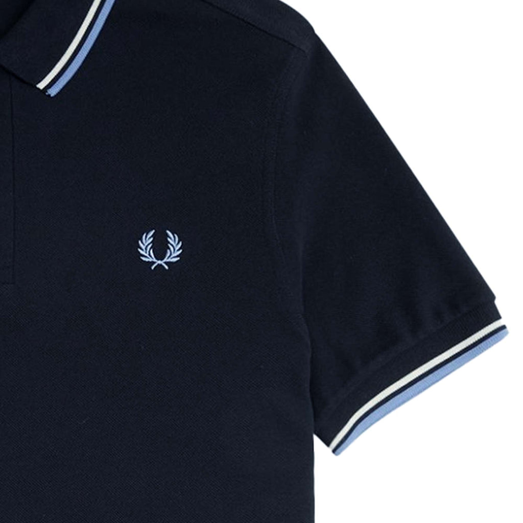 Fred Perry M12 Twin Tipped Polo Shirt - Navy