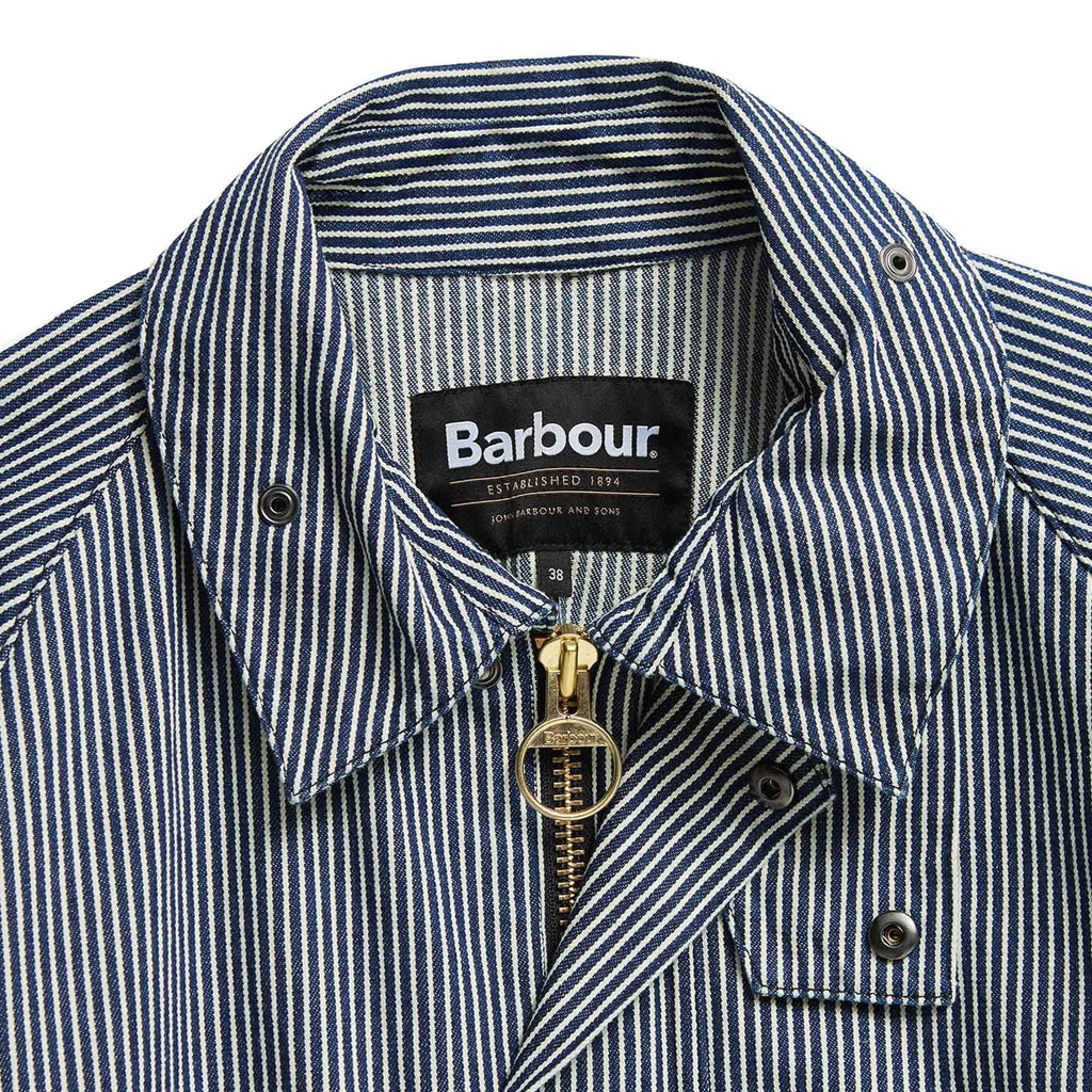 Barbour Transport Striped Casual Jacket - Indigo
