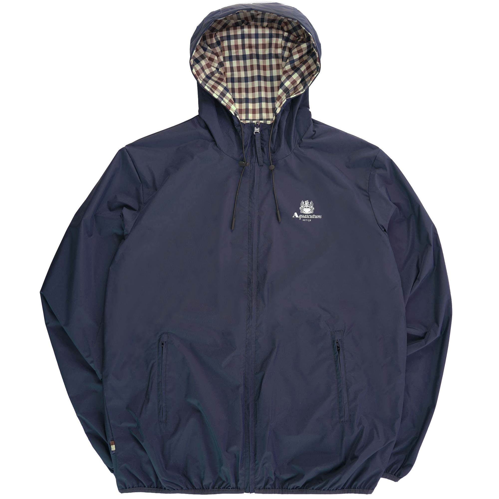 Aquascutum Reversible Hooded Sailor Jacket - Navy