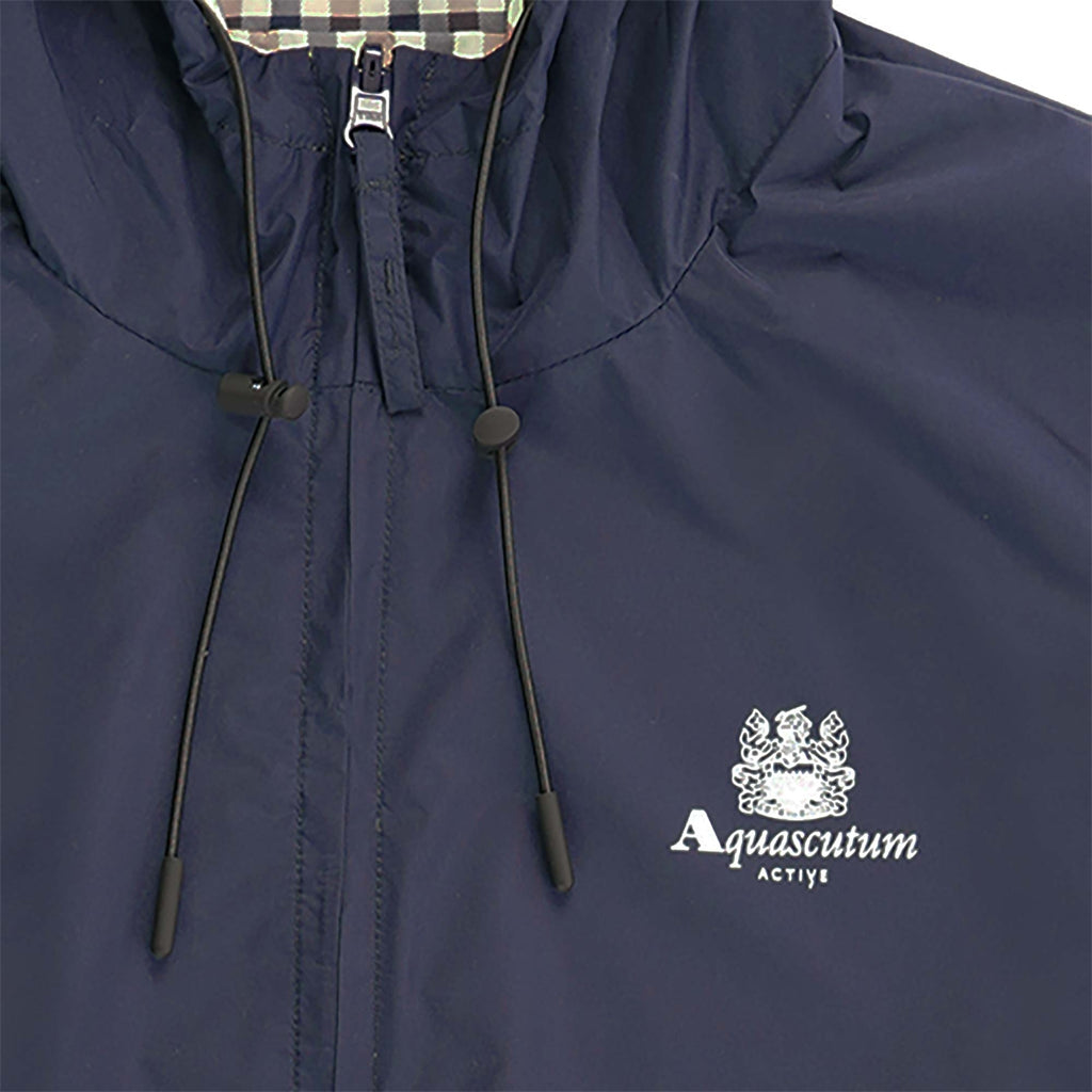 Aquascutum Reversible Hooded Sailor Jacket - Navy