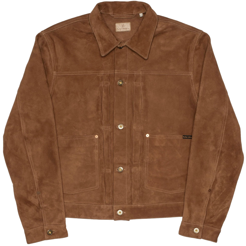 Nudie Jeans Dante II Suede Jacket - Camel