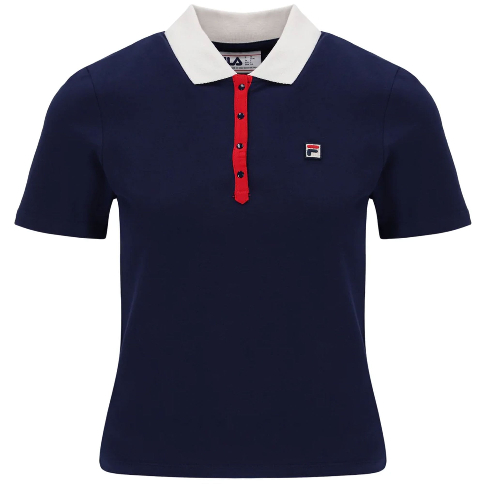 Fila Vintage Women's Juno Polo Shirt - Fila Navy