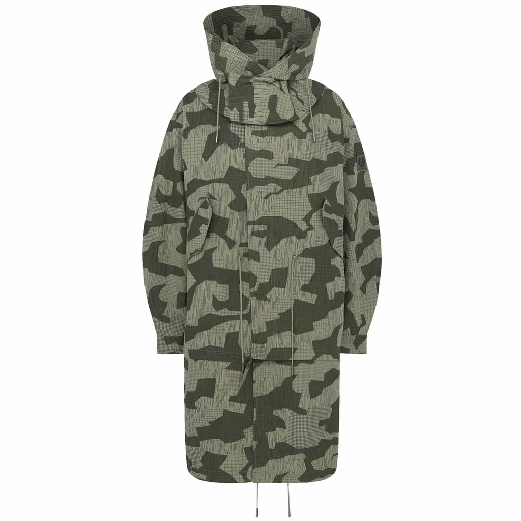 Belstaff Terrain Camo Canopy Parka - Surplus Green