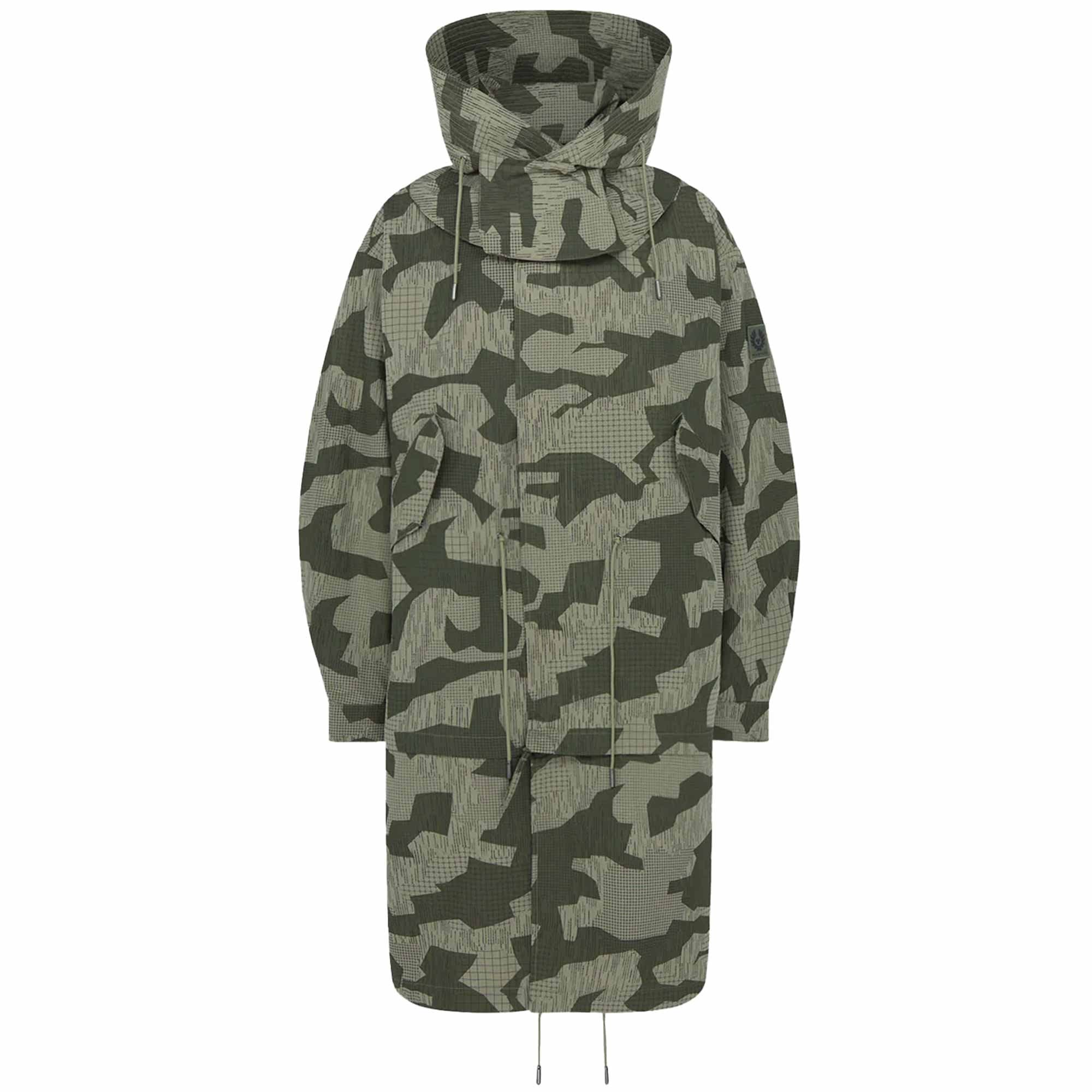 Belstaff Terrain Camo Canopy Parka - Surplus Green