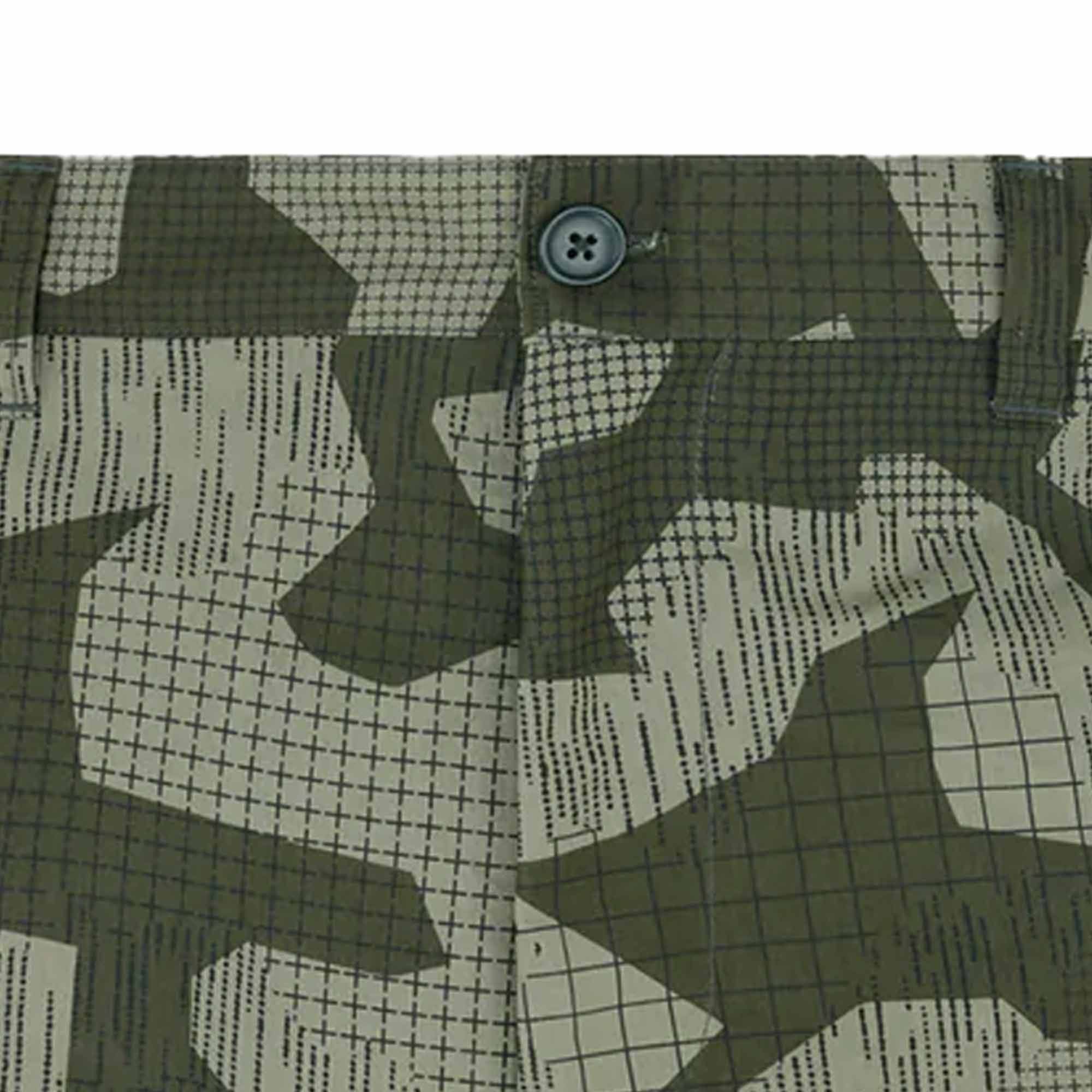 Belstaff Terrain Camo Print Drome Shorts - Surplus Green