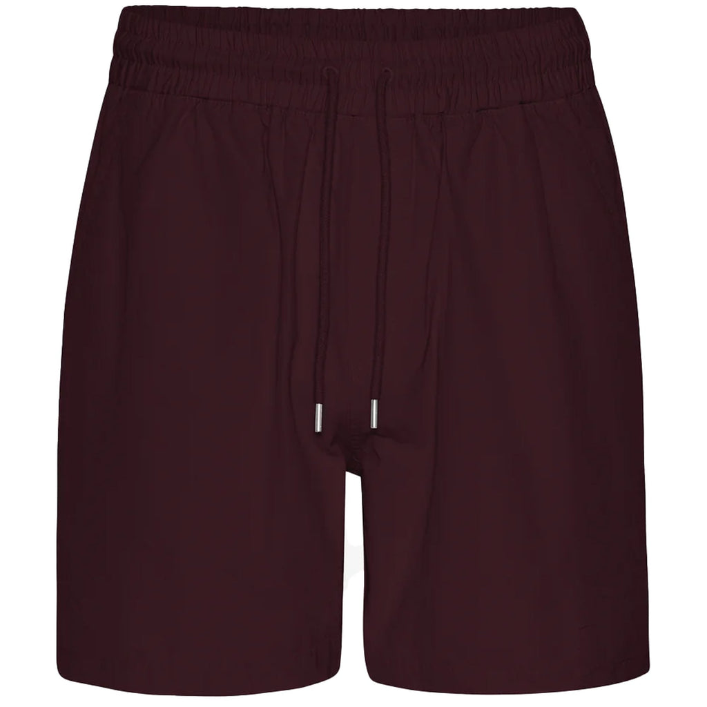 Organic Twill Shorts - Oxblood Red