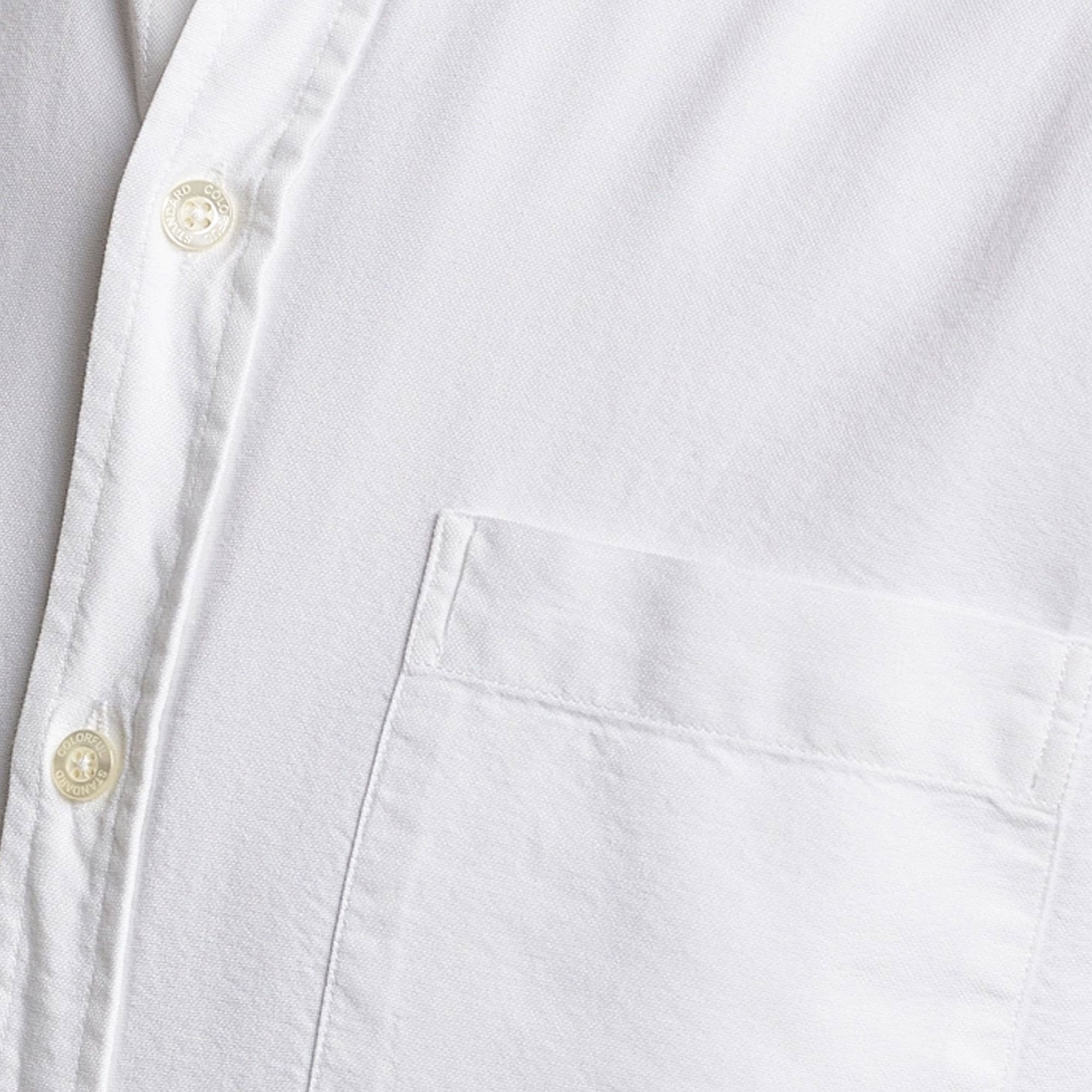 Organic Button Down Shirt - Optical White