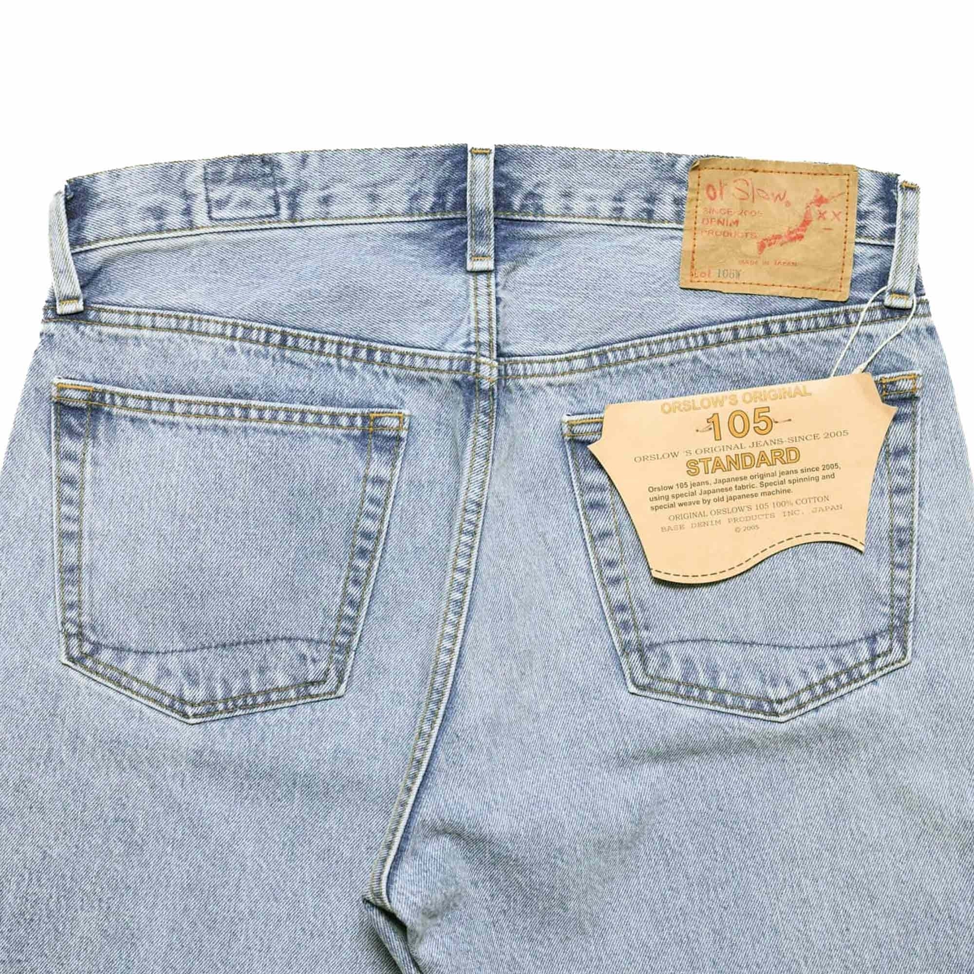 OrSlow 105 Standard Denim Jeans - Sky Blue