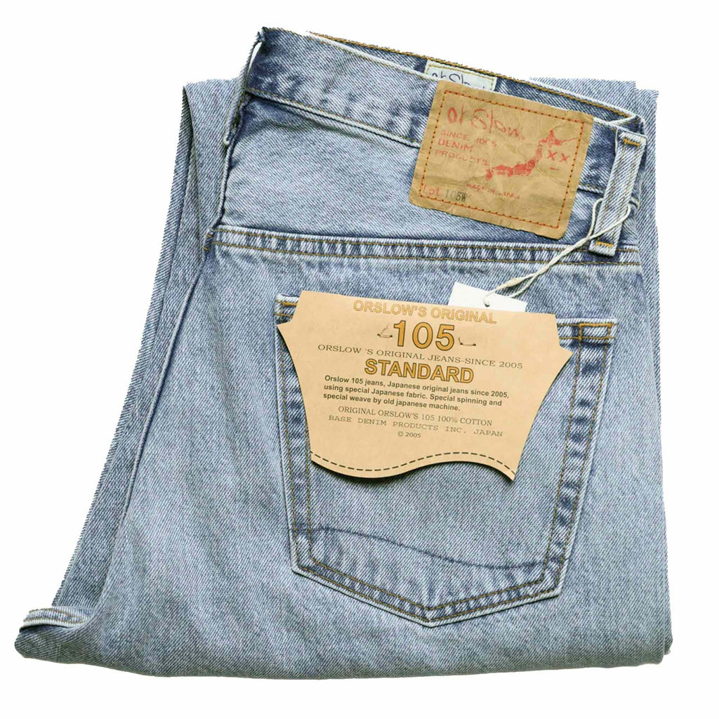 OrSlow 105 Standard Denim Jeans - Sky Blue