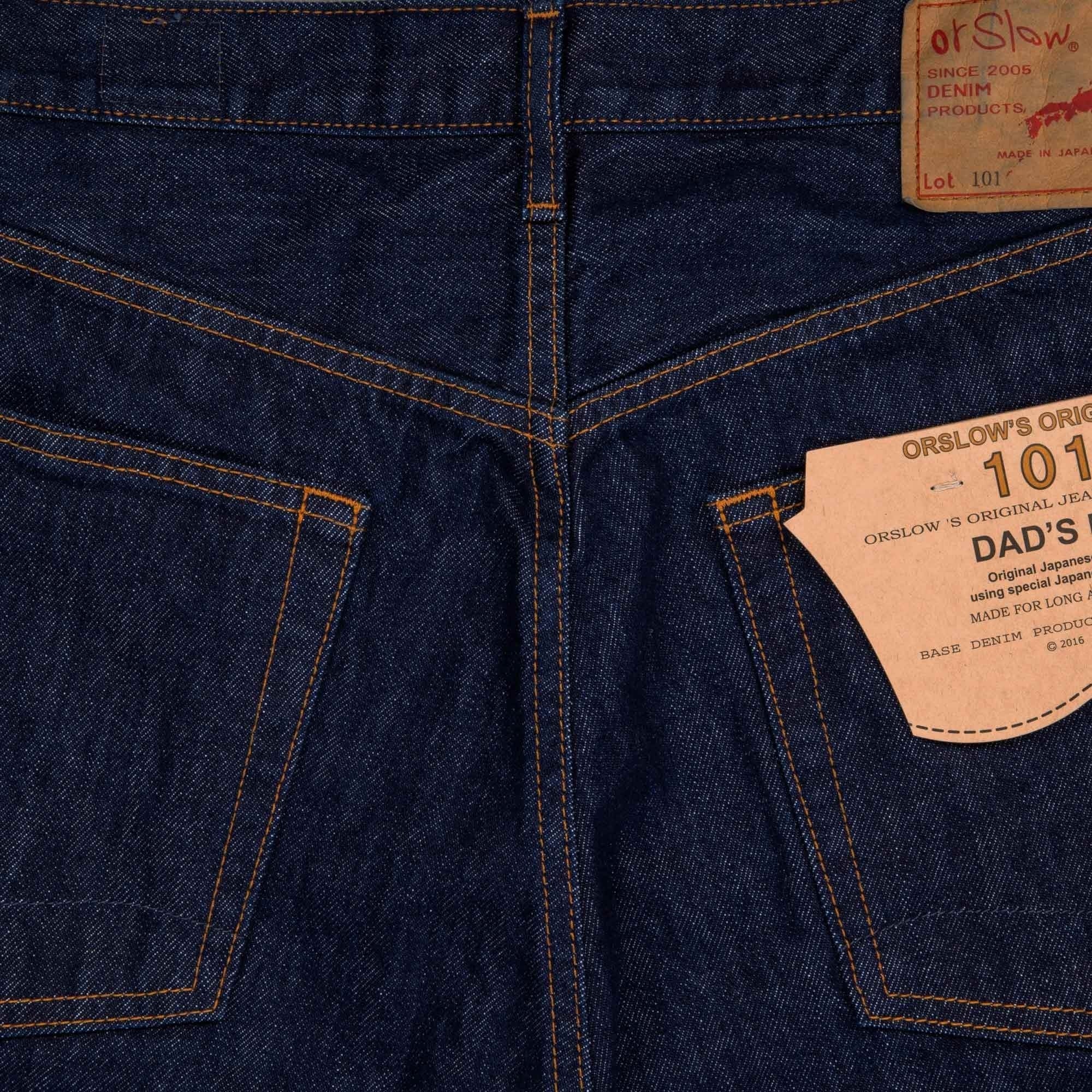 OrSlow 101 Dad Fit Denim Jeans - One Wash