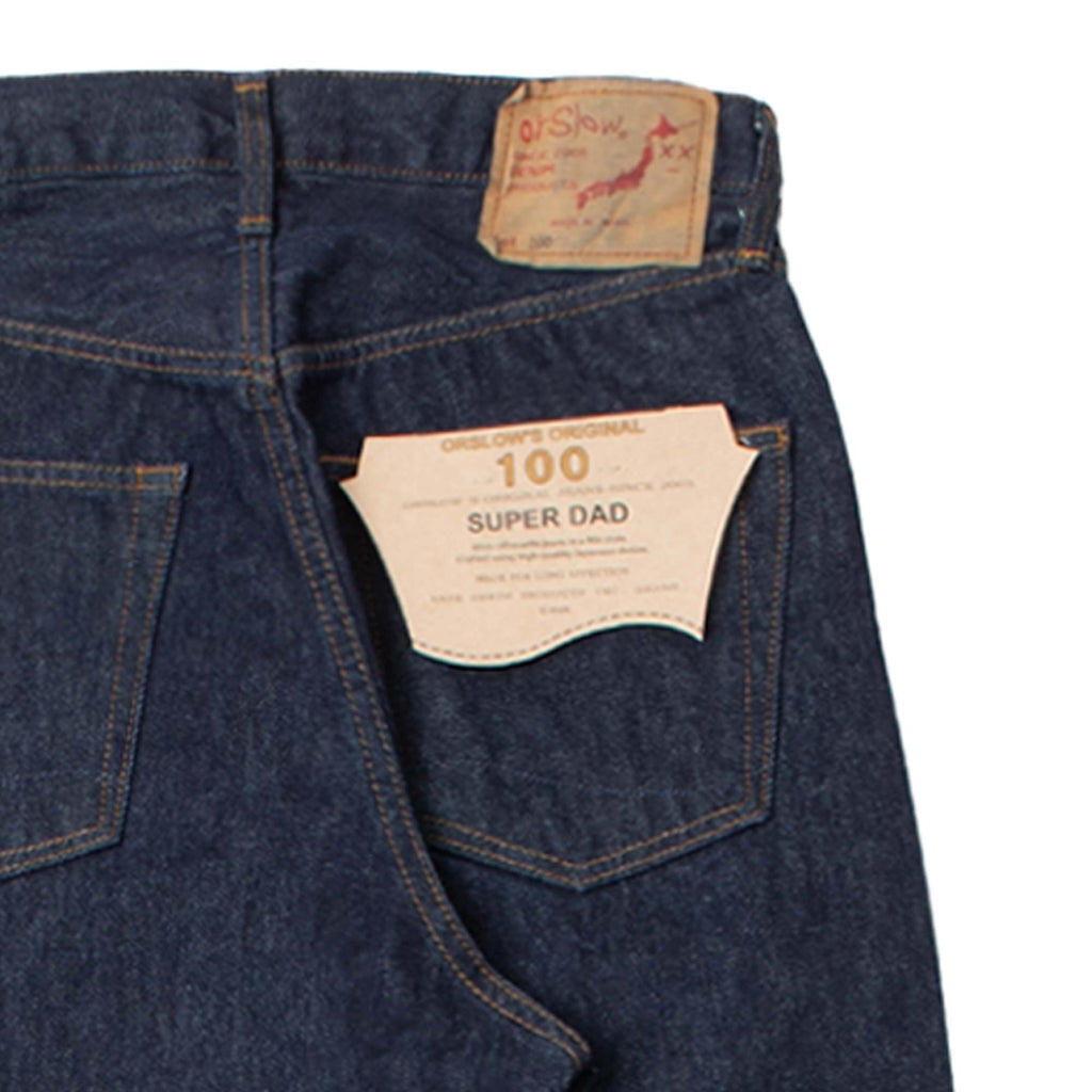 OrSlow 100 Super Dad Fit Denim Jeans - One Wash