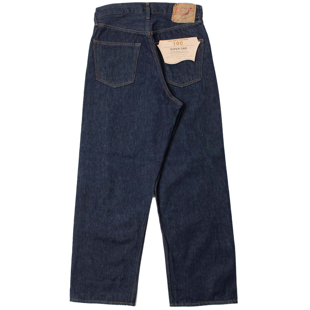OrSlow 100 Super Dad Fit Denim Jeans - One Wash