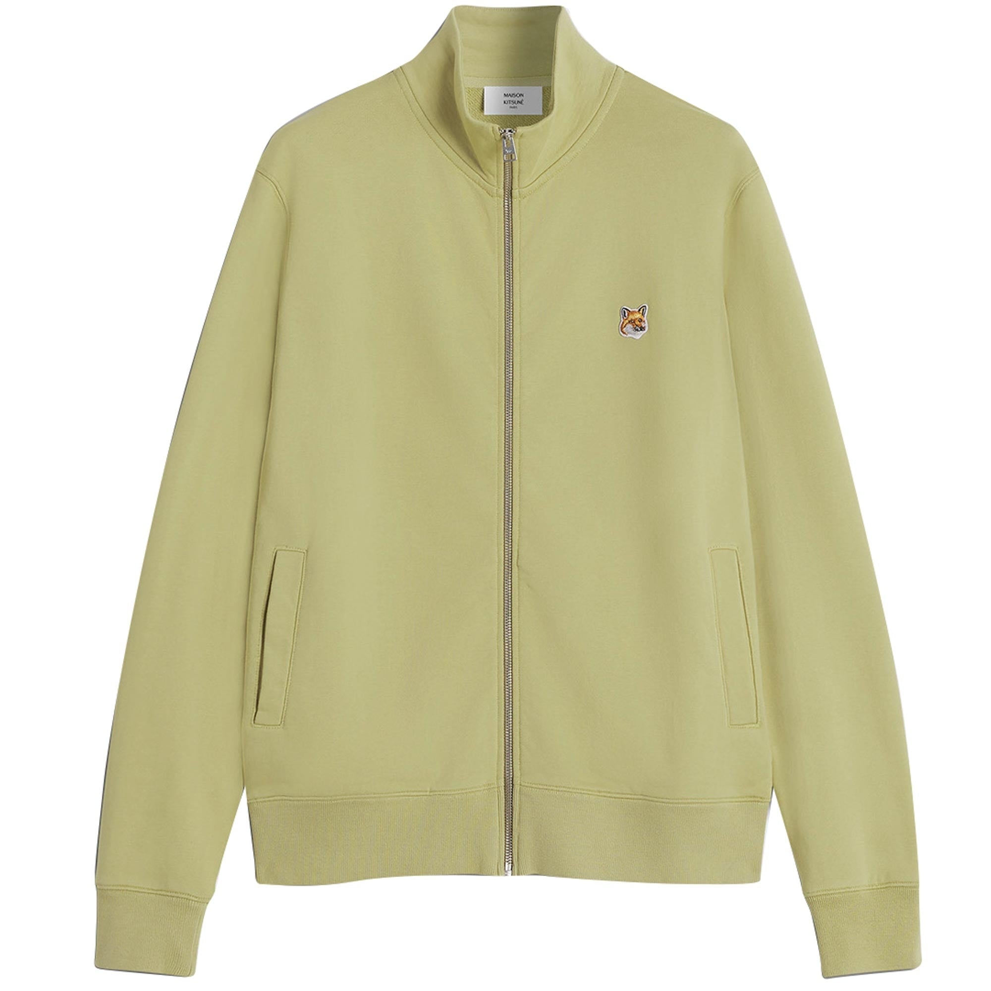 Maison Kitsune Fox Head Full Zip Sweatshirt - Canvas