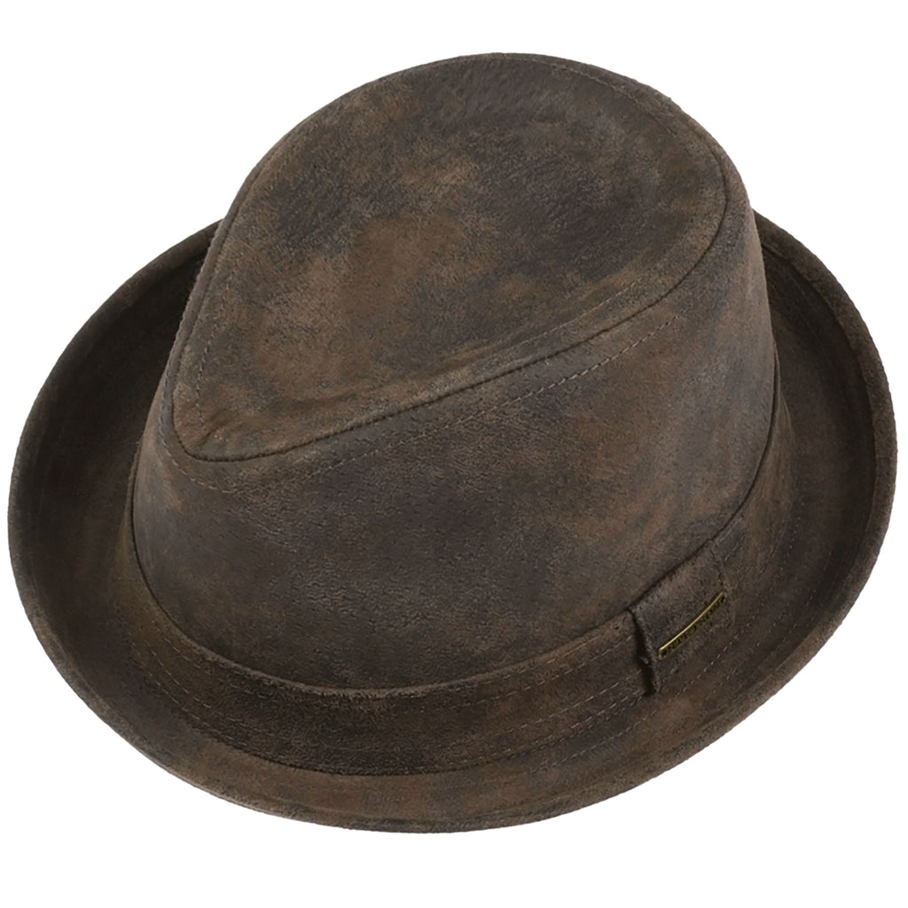 Stetson Hats Radcliff Leather Player - Dark Brown