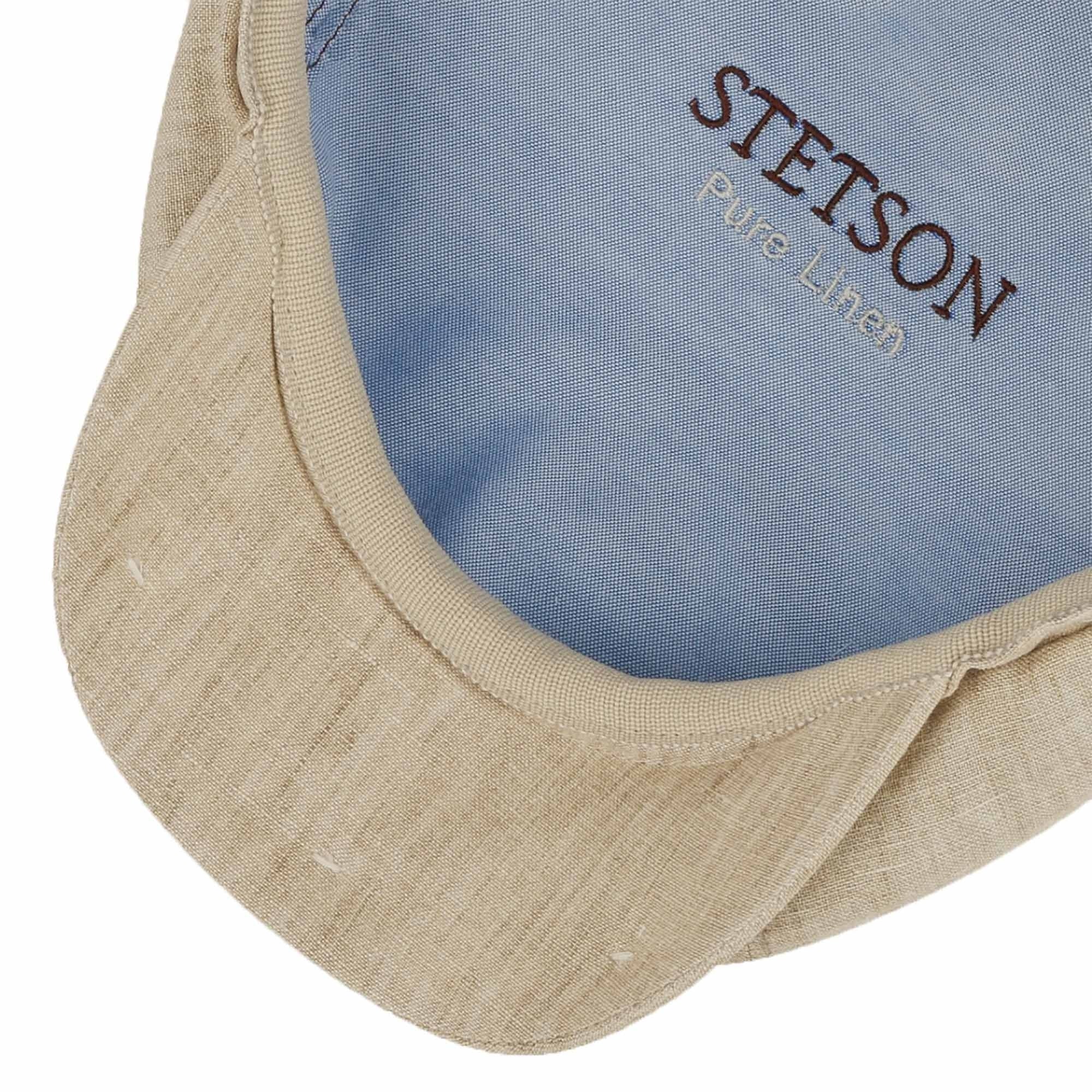 Stetson Hats Hatteras Linen Newsboy Cap - Beige