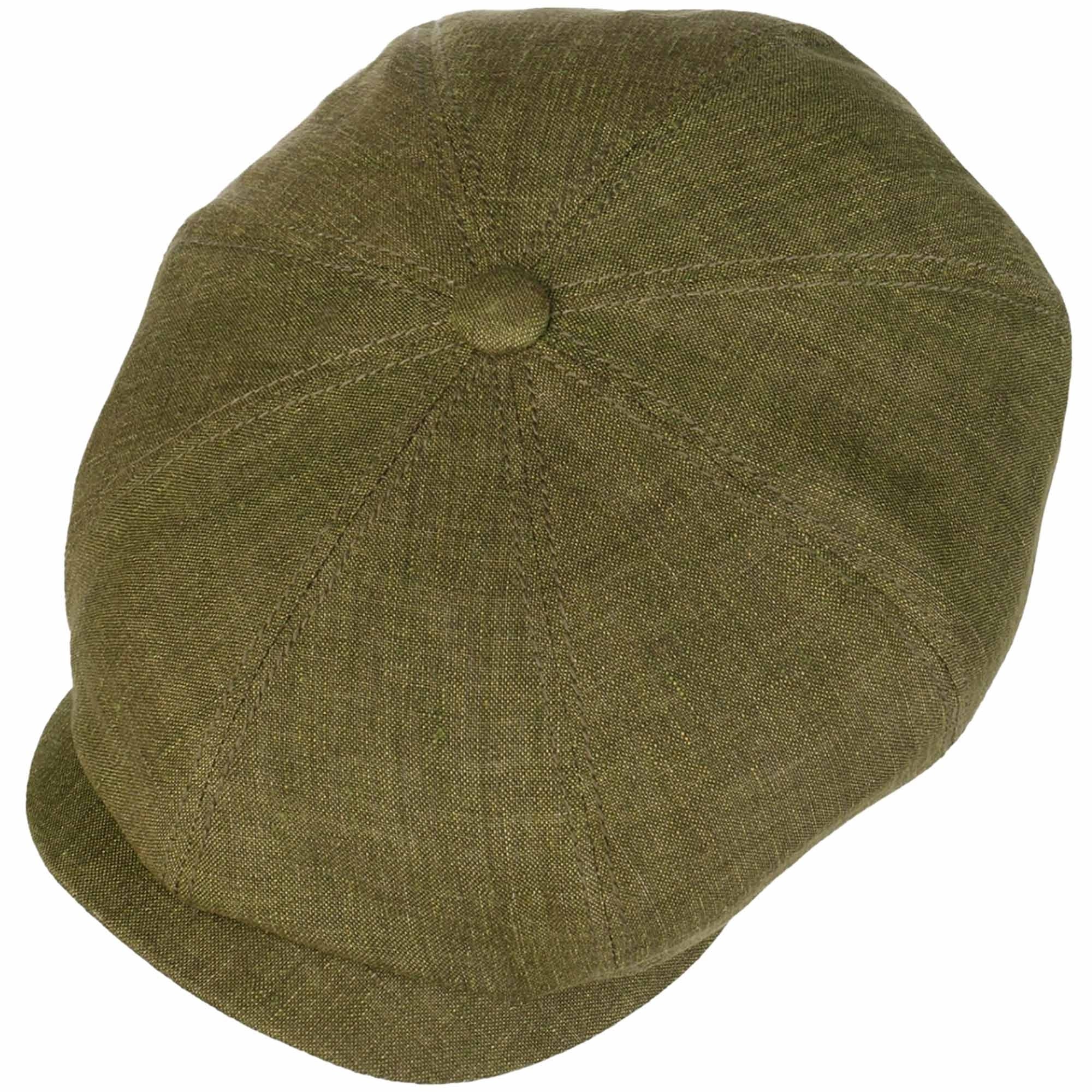 Stetson Hats Hatteras Linen Newsboy Cap - Green