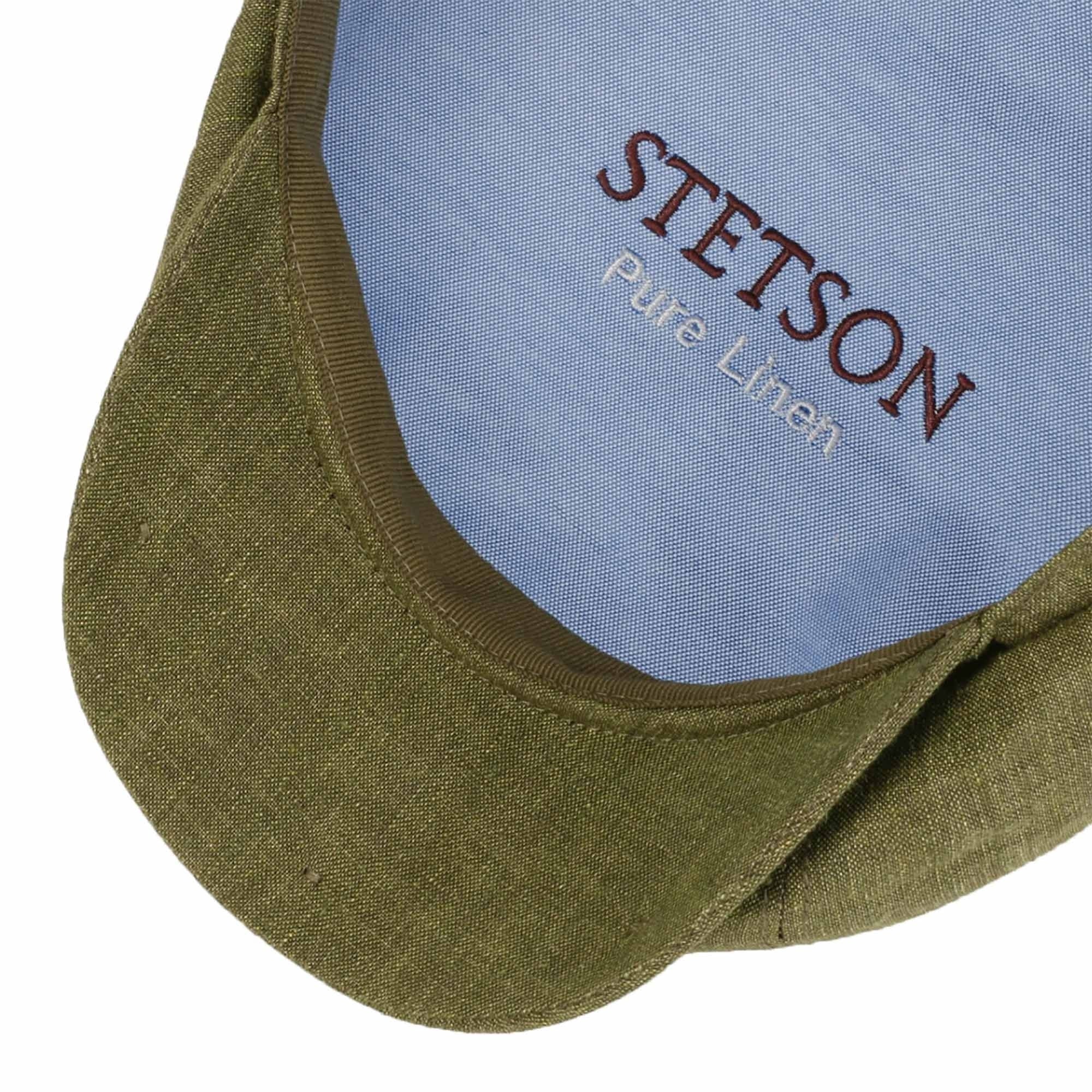 Stetson Hats Hatteras Linen Newsboy Cap - Green