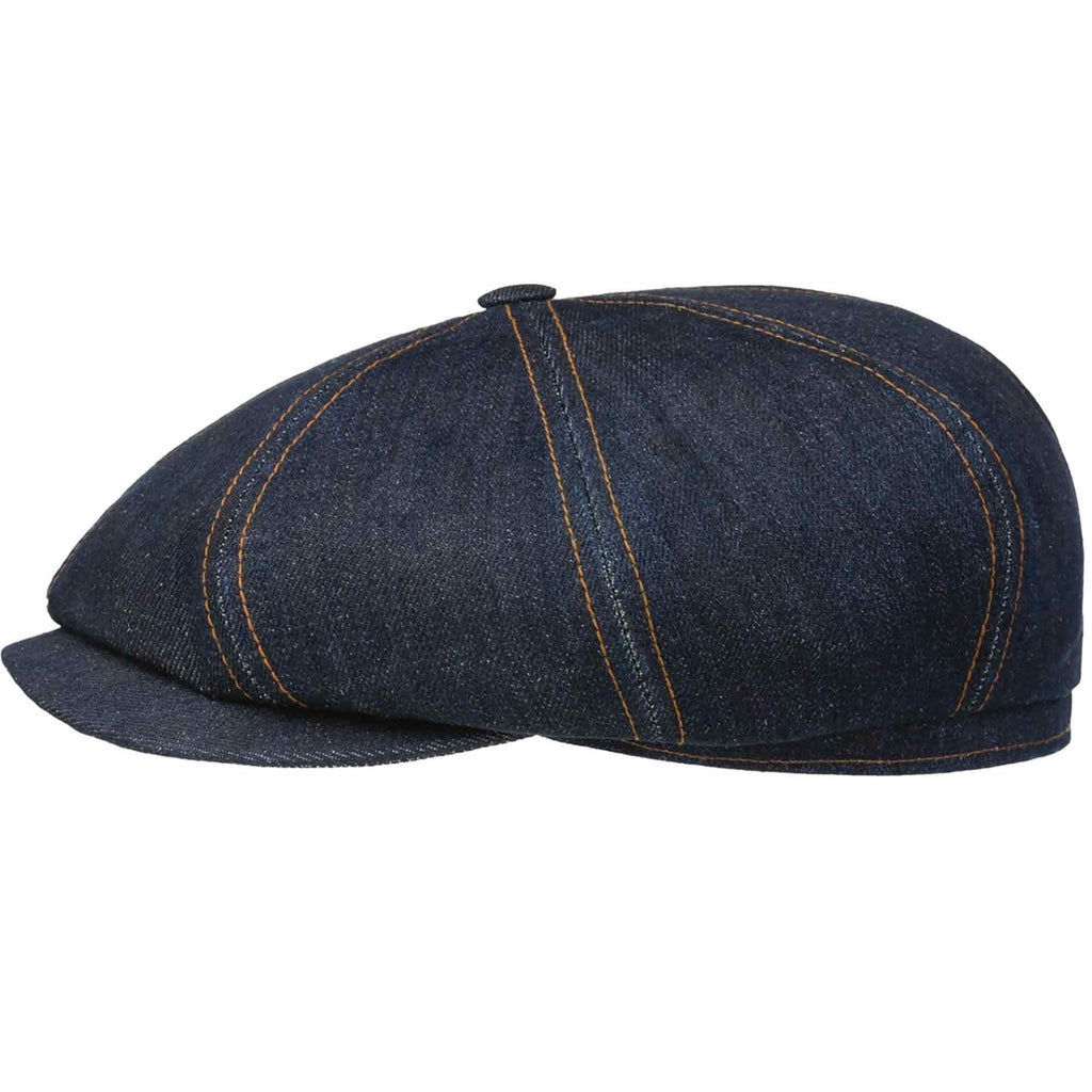 Stetson Hats Hatteras Denim Flat Cap - Denim
