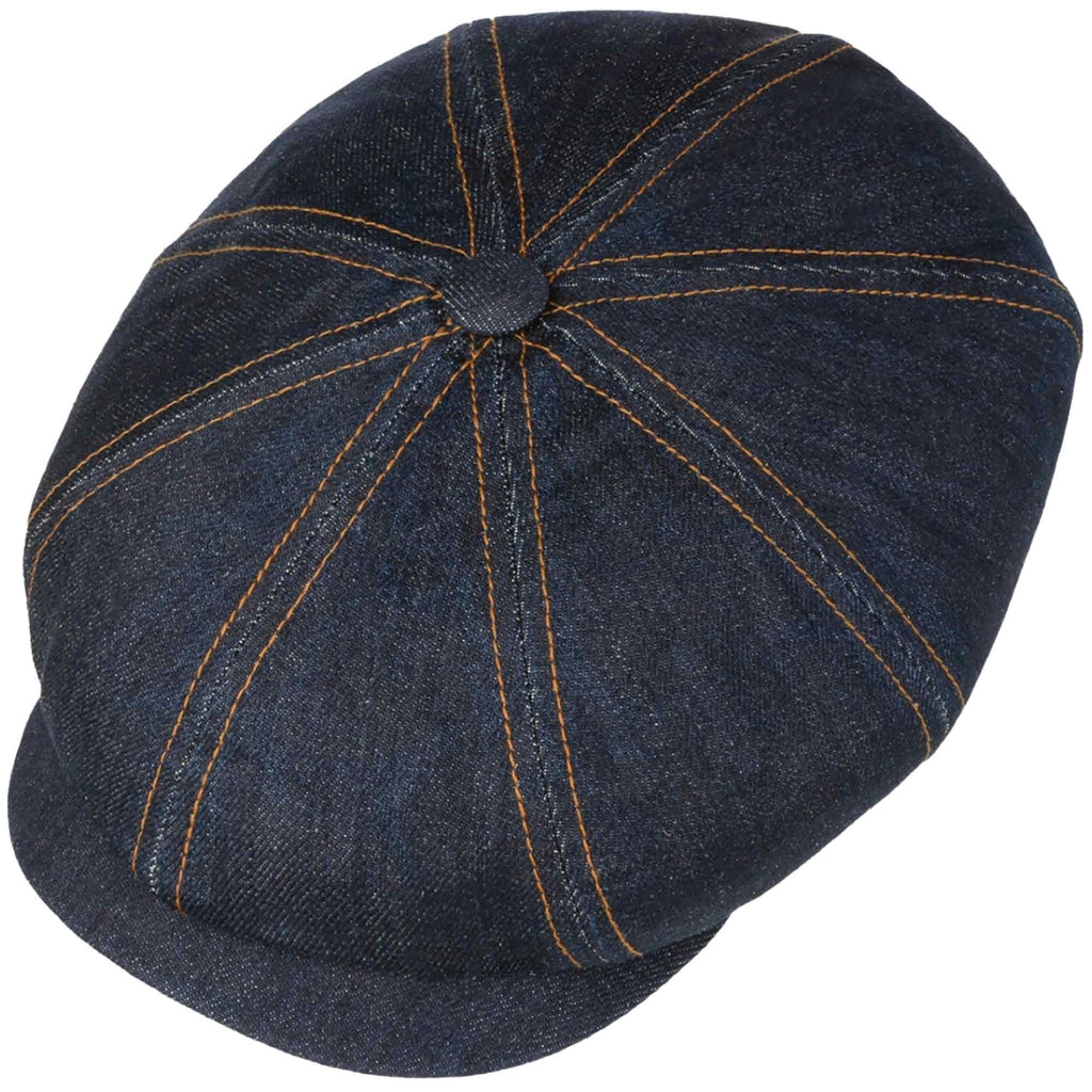 Stetson Hats Hatteras Denim Flat Cap - Denim