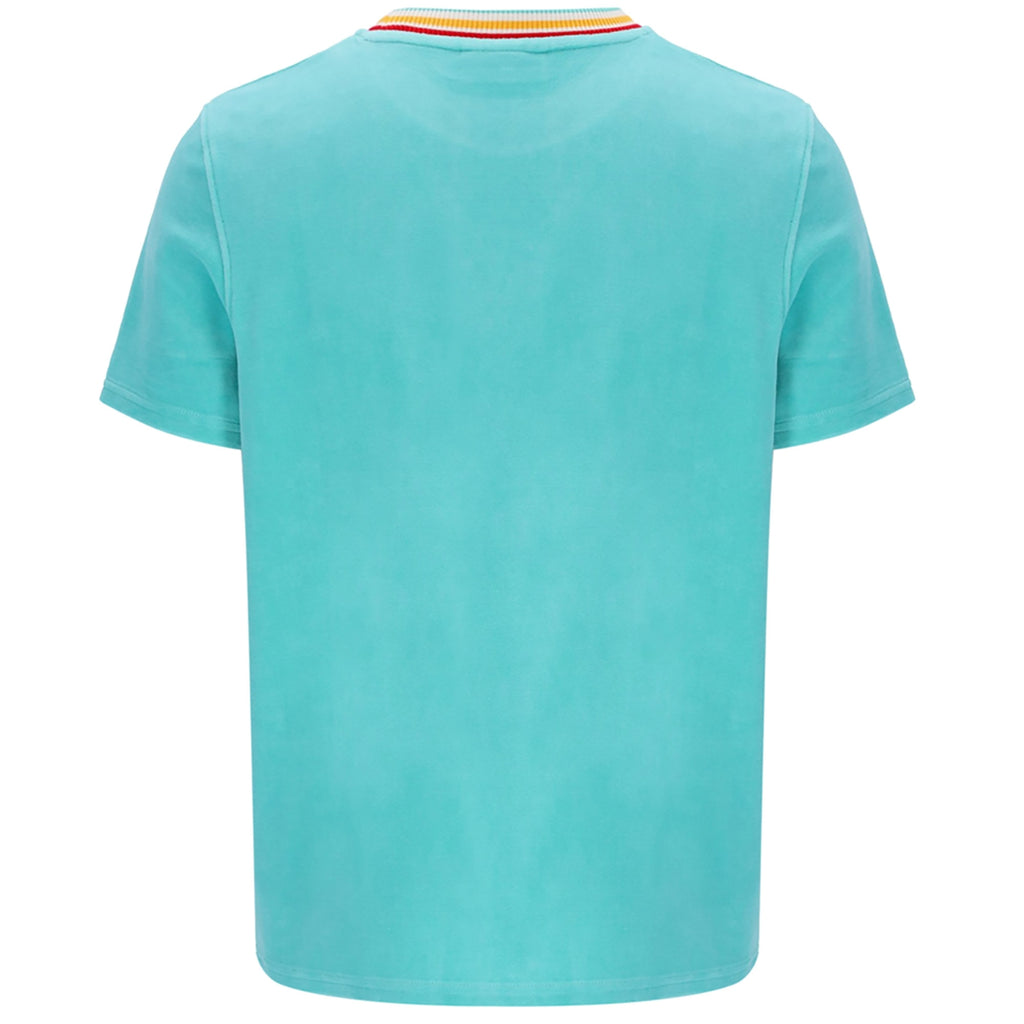 Sergio Tacchini Slice Velour T-Shirt - Pool Blue