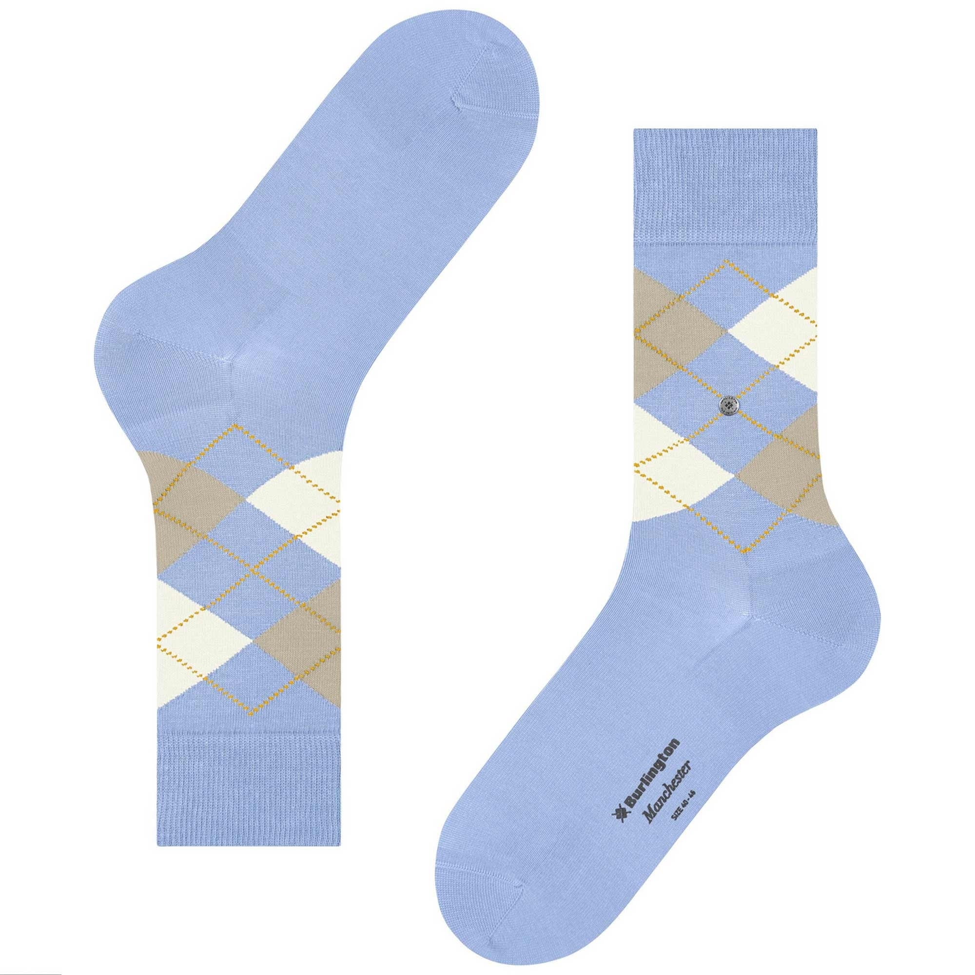 Burlington Socks Manchester Socks - Sky Blue