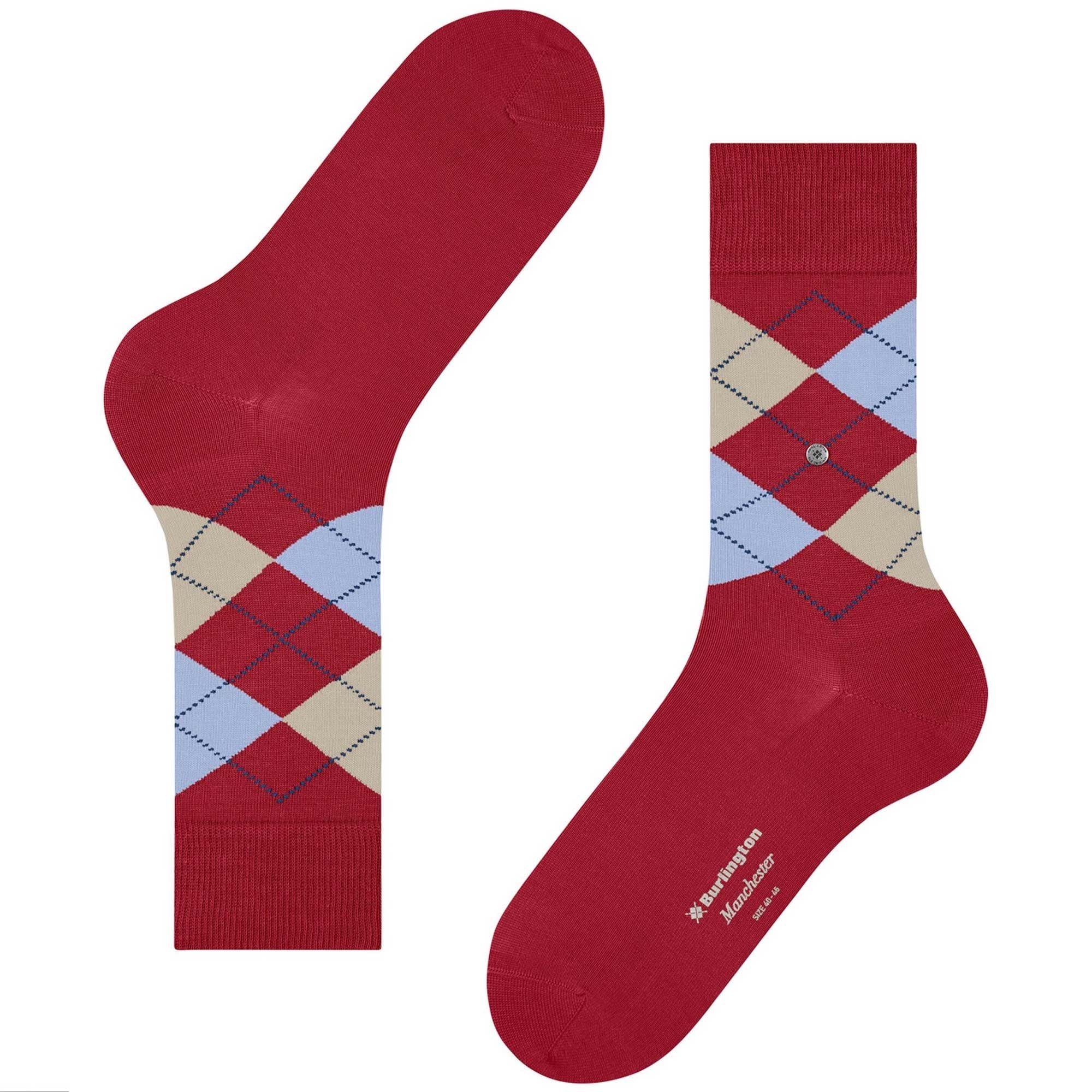 Burlington Socks Manchester Socks - Red
