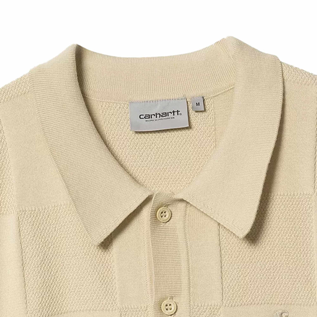 Knitted Checker Polo - Fleur De Sel