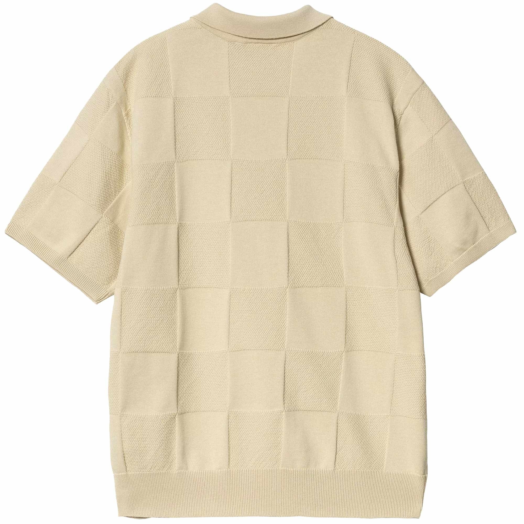 Knitted Checker Polo - Fleur De Sel