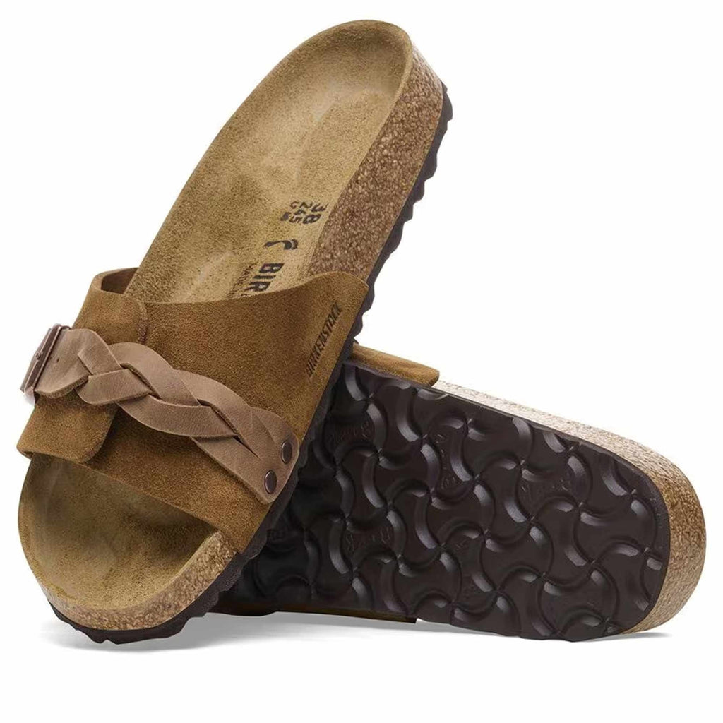Birkenstock Womens Oita Braided Suede Leather - Mink