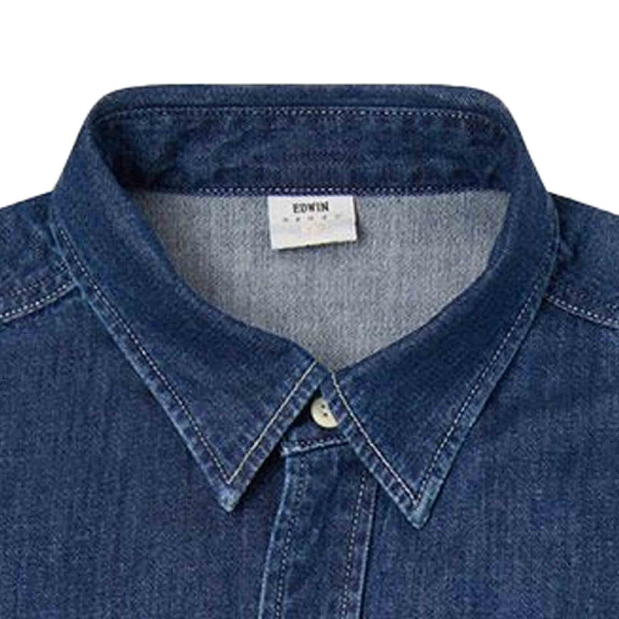 Denim Work Shirt - Dark Blue Used