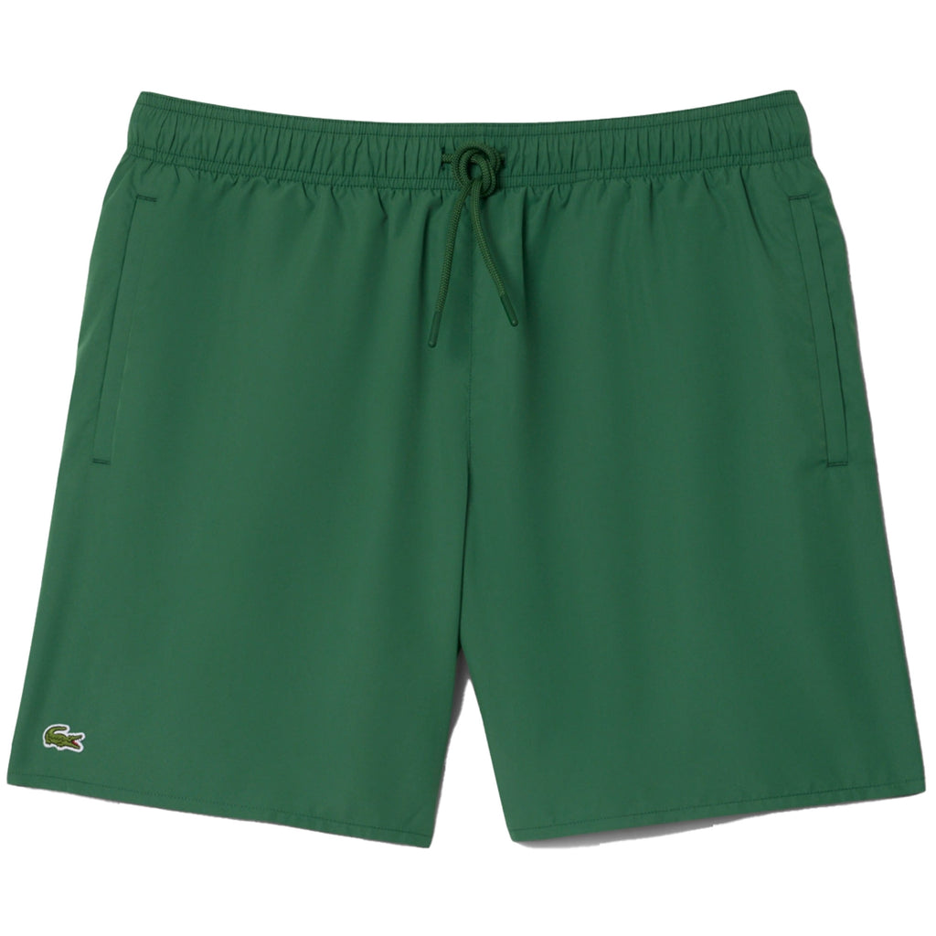 Lacoste Mid Length Monochrome Swim Trunks - Green
