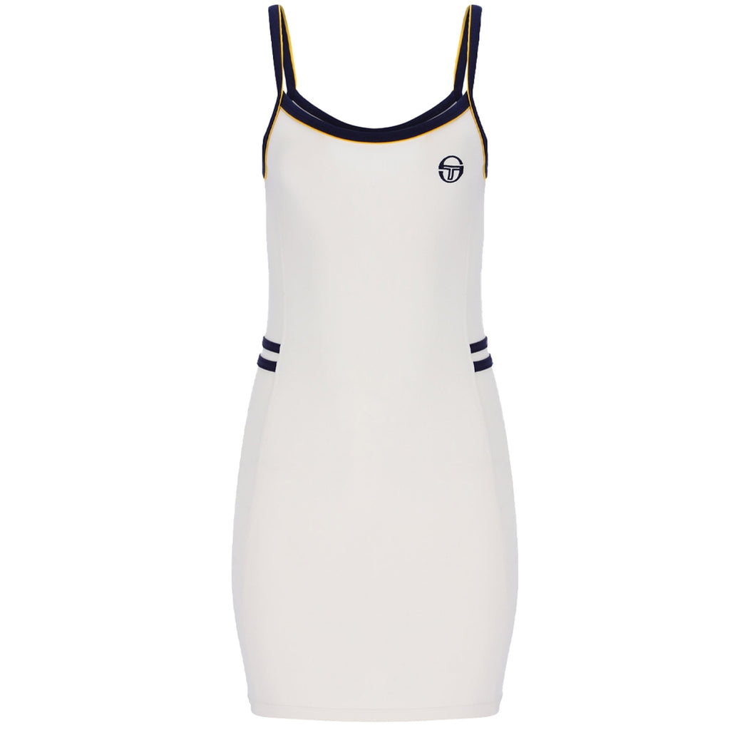 Sergio Tacchini Vinci Retro 80s Tennis Mini Dress - Gardenia