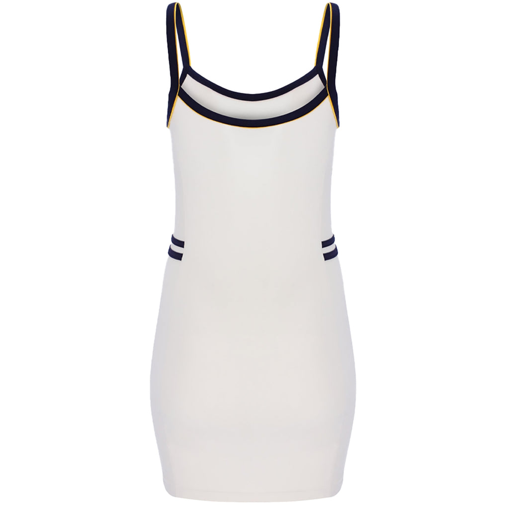 Sergio Tacchini Vinci Retro 80s Tennis Mini Dress - Gardenia