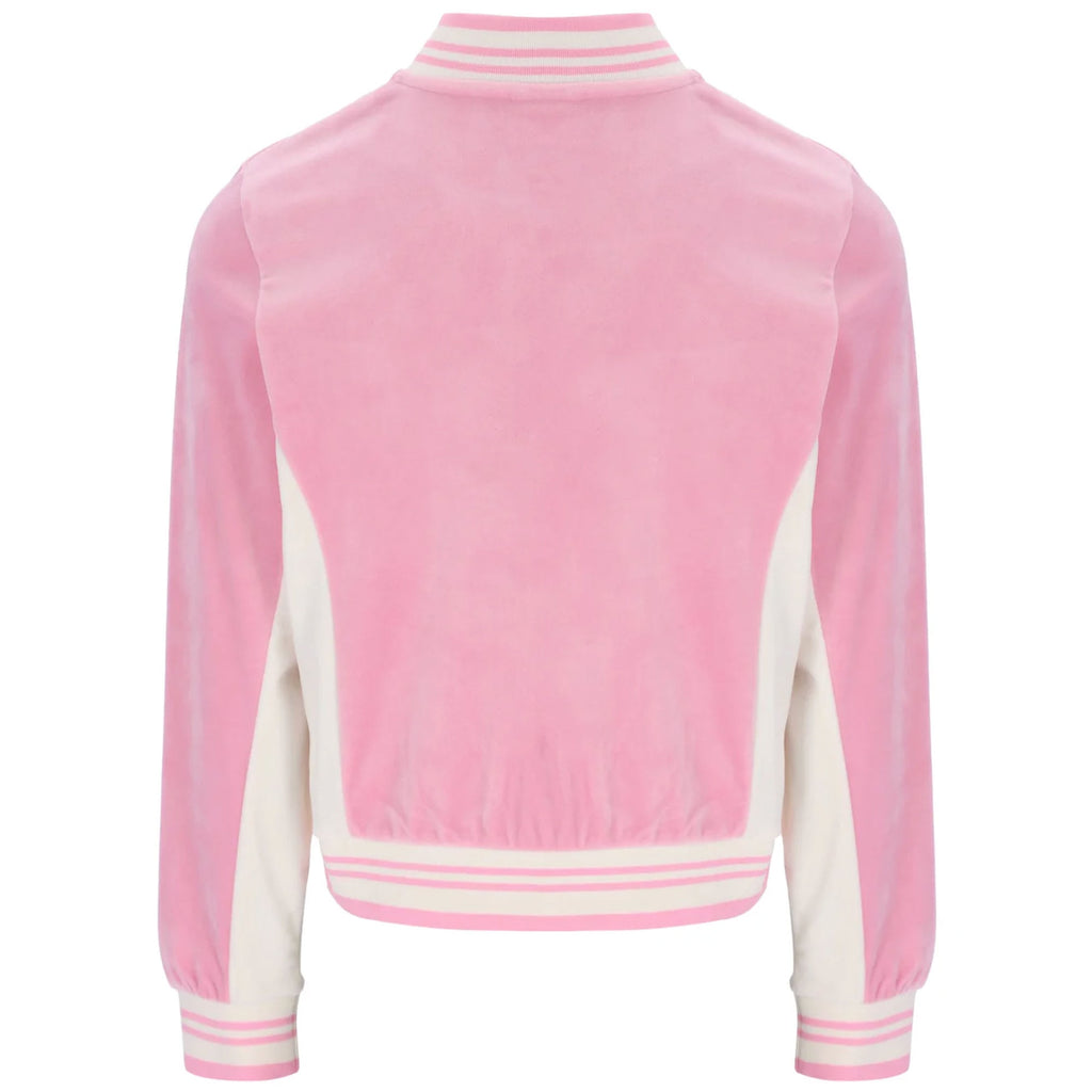 Fila Vintage Women's Jenesis Baseball Zip Up Track Top - Prism Pink