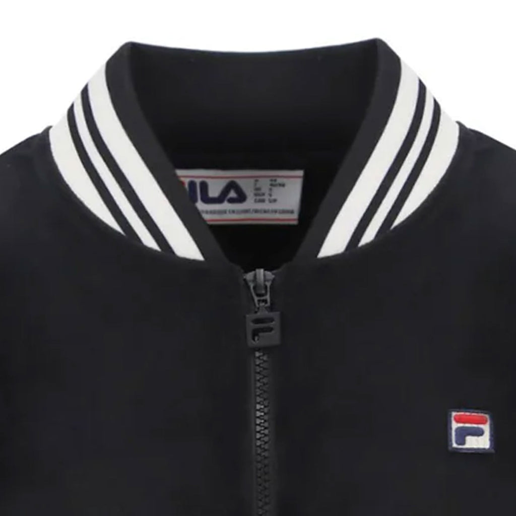 Fila Vintage Women's Jenesis Baseball Zip Up Track Top - Black