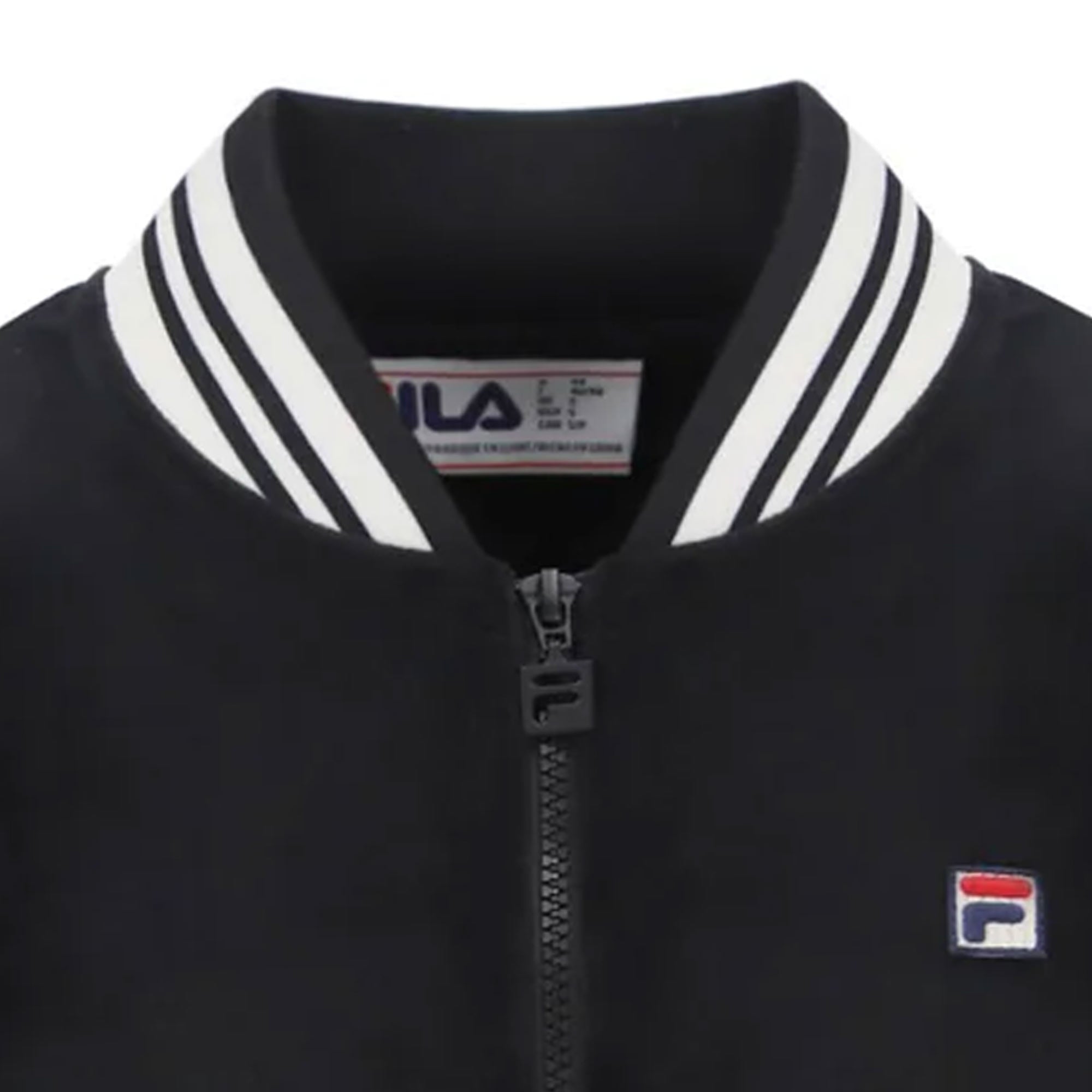 Fila Vintage Women's Jenesis Baseball Zip Up Track Top - Black