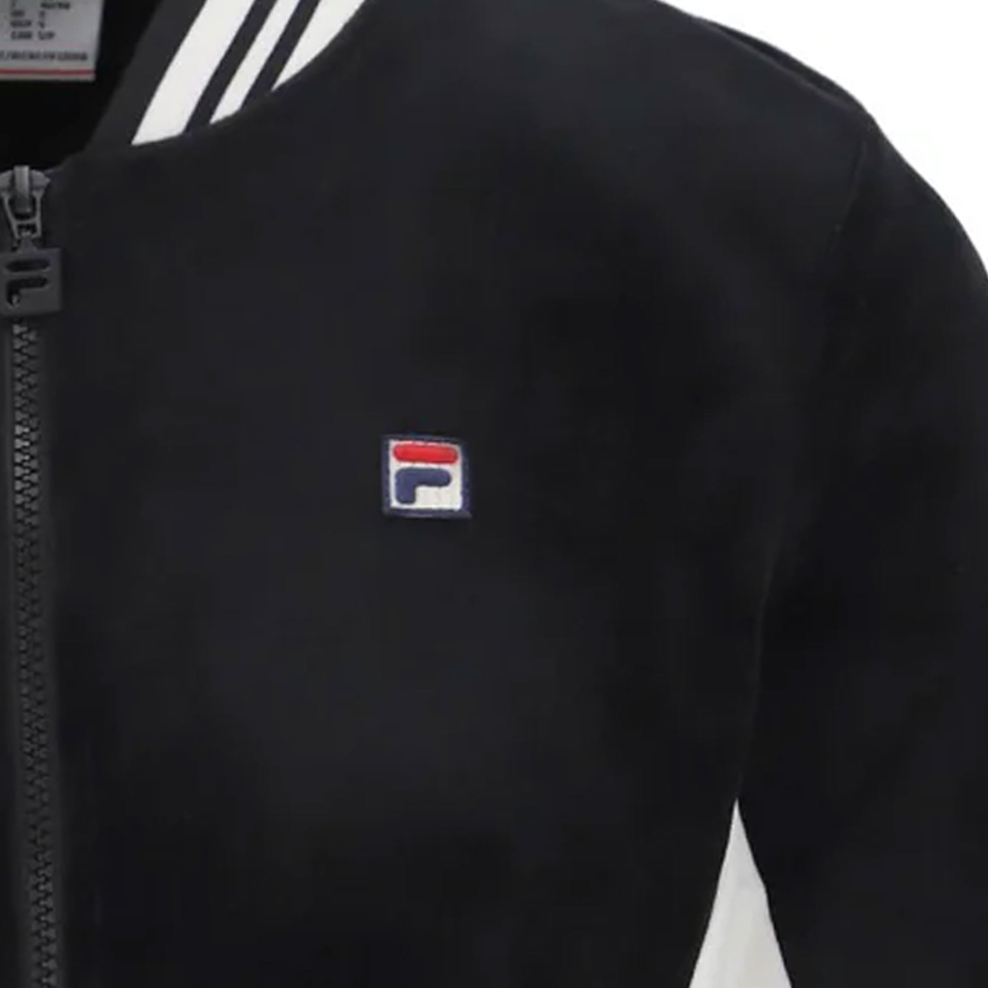 Fila Vintage Women's Jenesis Baseball Zip Up Track Top - Black