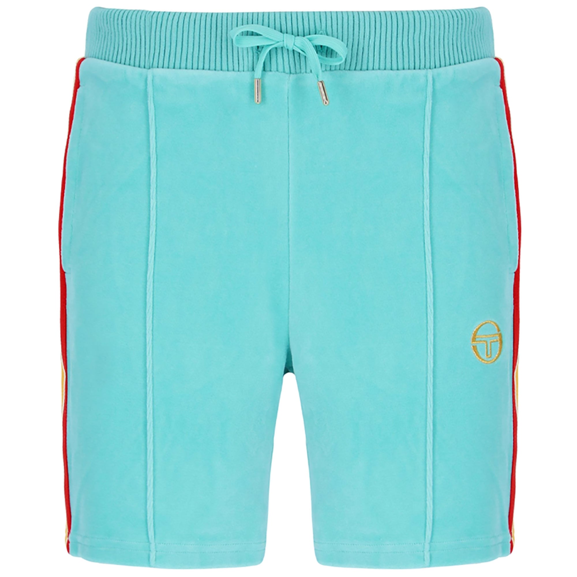 Sergio Tacchini Slice Velour Shorts - Pool Blue
