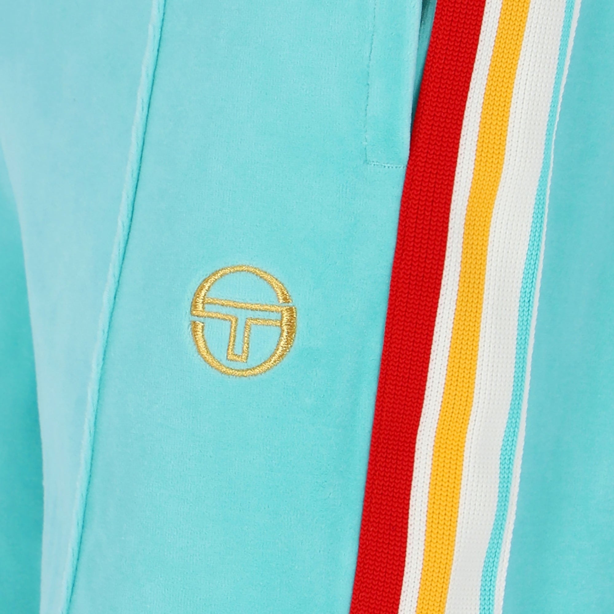 Sergio Tacchini Slice Velour Shorts - Pool Blue