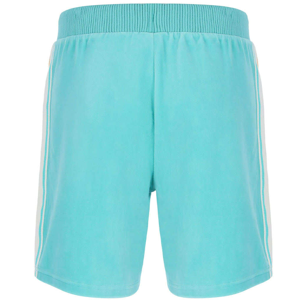 Sergio Tacchini Slice Velour Shorts - Pool Blue